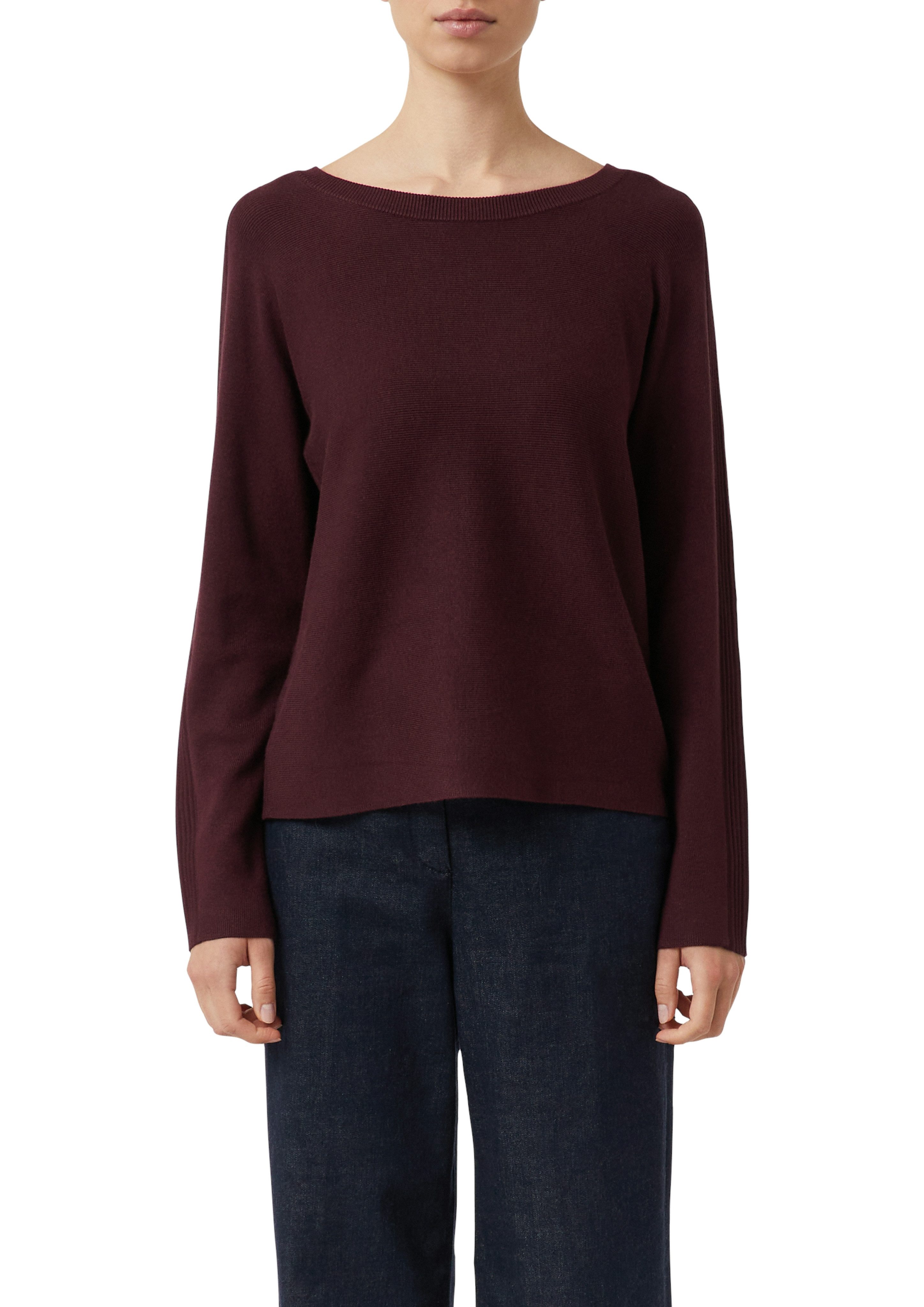 comma Strickpullover mit Tape-Details am Arm günstig online kaufen