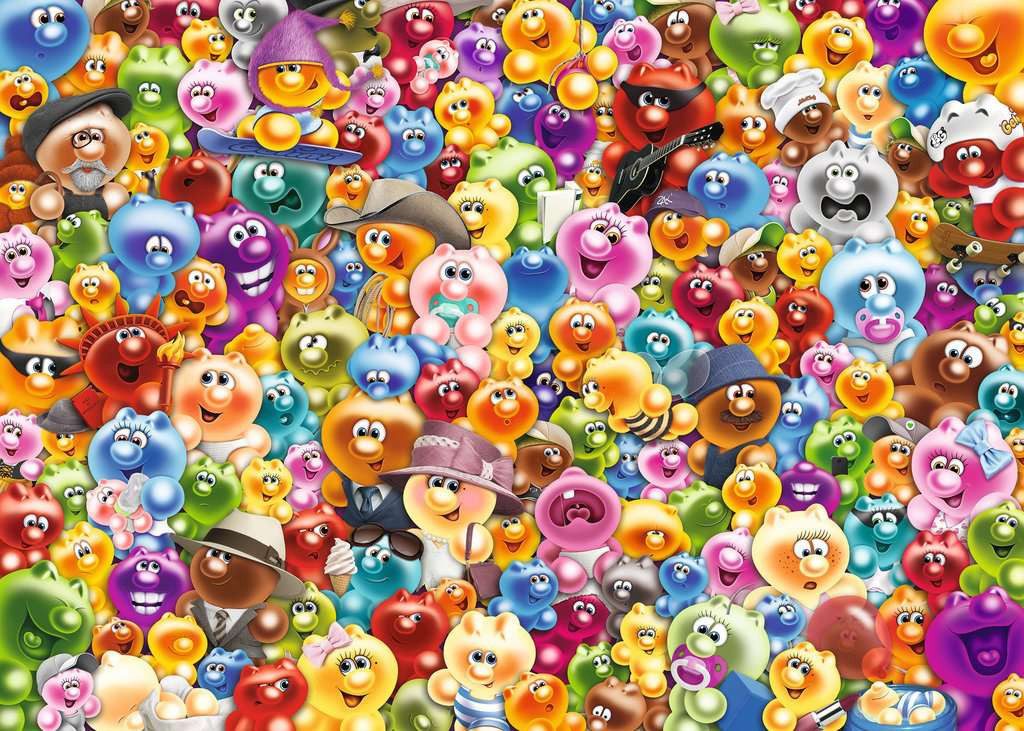 Ravensburger Puzzle Ganz viel Gelini Challenge 1000 Teile Puzzle, 1000 Puzzleteile, Made in Europe
