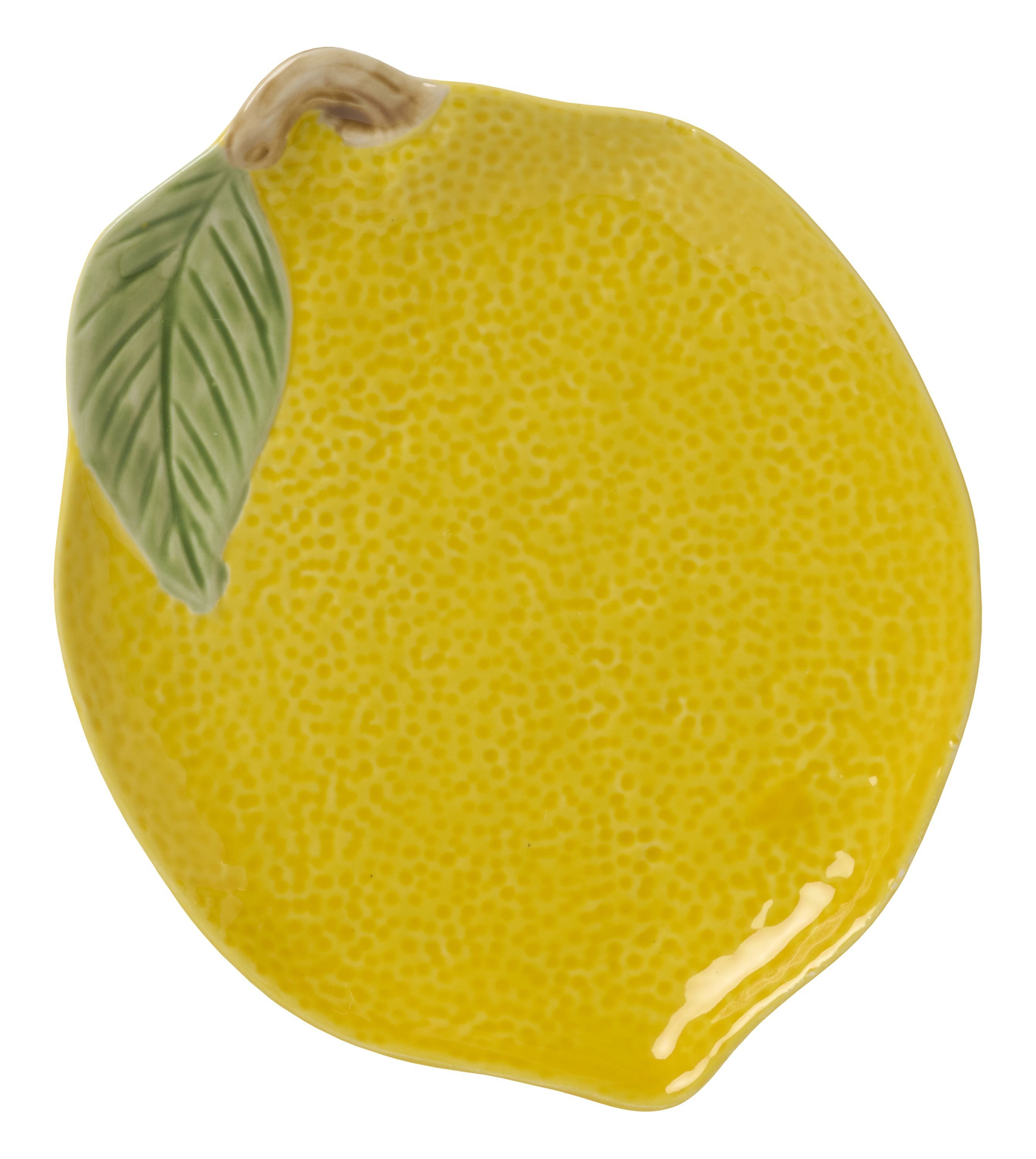 Ib Laursen Servierschale Ib Laursen - Servierplatte Servierschale Schale Zitrone Gelb Keramik, Keramik