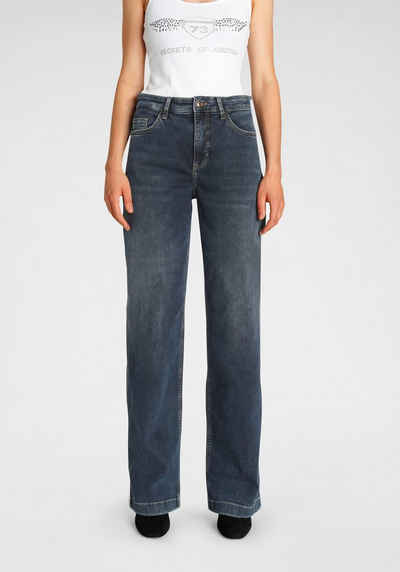 MAC Weite Jeans »Wide-Leg« Schmale Hüfte und weites Bein