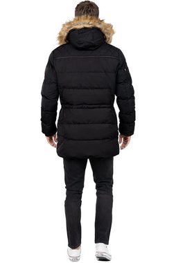 Cipo & Baxx Winterjacke Elegante Jacke BA-CM153 (1-St) mit abnehmbarer Kapuze