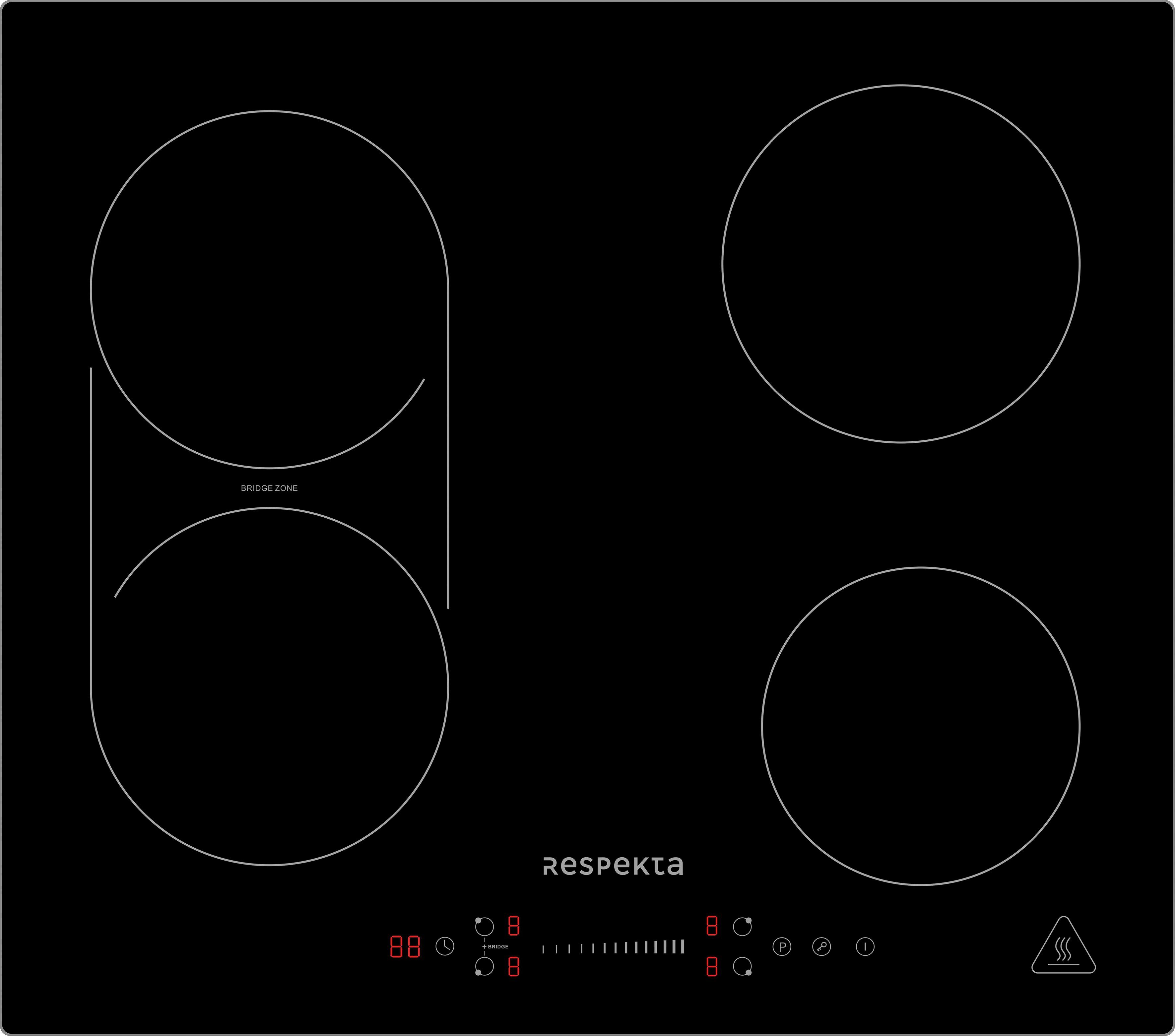 RESPEKTA Induktions-Kochfeld KM 6600IB-28