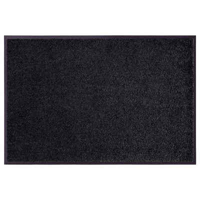 Fußmatte Waschbare Fußmatte Wash & Clean schwarz, HANSE Home, rechteckig, Höhe: 7 mm