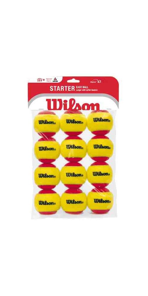 Wilson Tennisball Methodikbälle Stage 3 Starter Easy Ball Red gelb/rot 12er Beutel