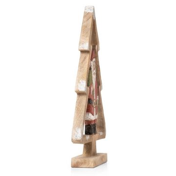 Moritz Skulptur Weihnachtsbaum Nikolaus 46 cm Höhe, Holz, Tischdeko, Fensterdeko, Wanddeko, Holzdeko, Weihnachtsdeko