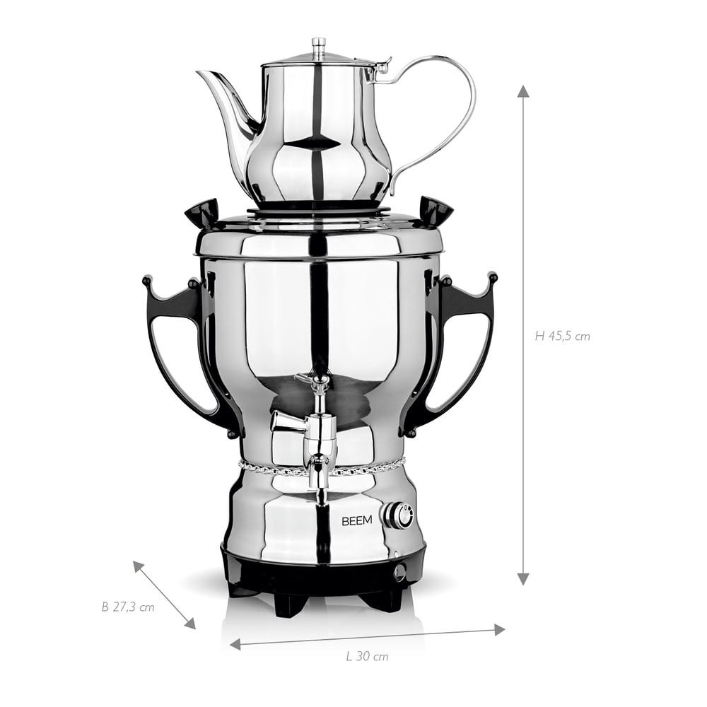 BEEM Samowar Teekocher Hotel Gastronomie Heißwasserspender, 2200 W, 2030 3l