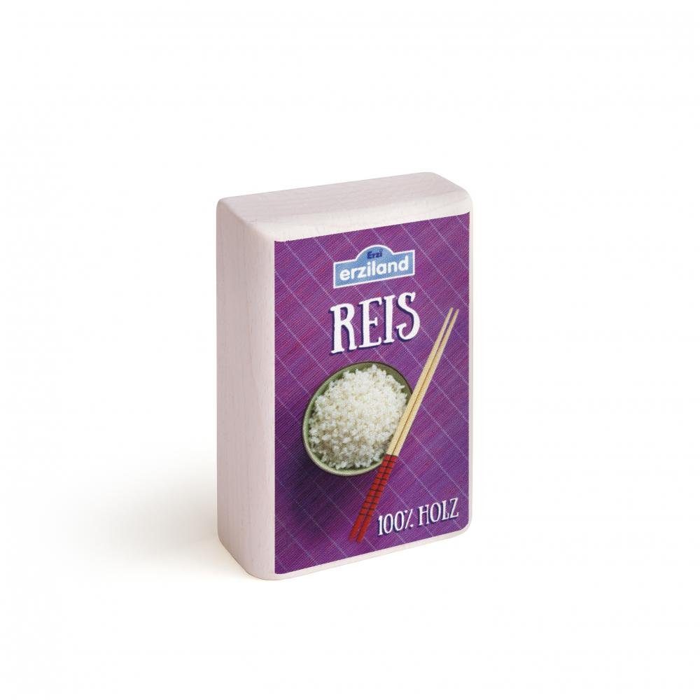 Erzi® Spiellebensmittel Kaufladen Packung Reis aus Holz, (Set, 1-tlg., 1), Made in Germany