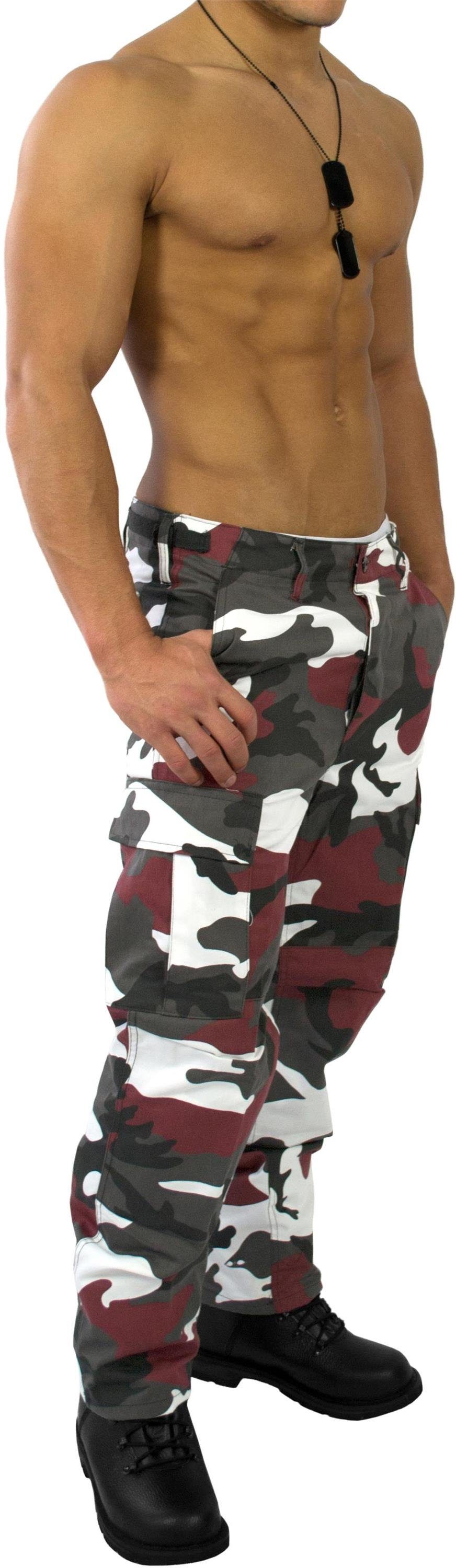 Red „Trooper“ Feldhose Wanderhose US Outdoorhose Camo Hose Bundeswehr Herren BDU Funktionshose Rangerhose Cargohose normani Outdoorhose Army