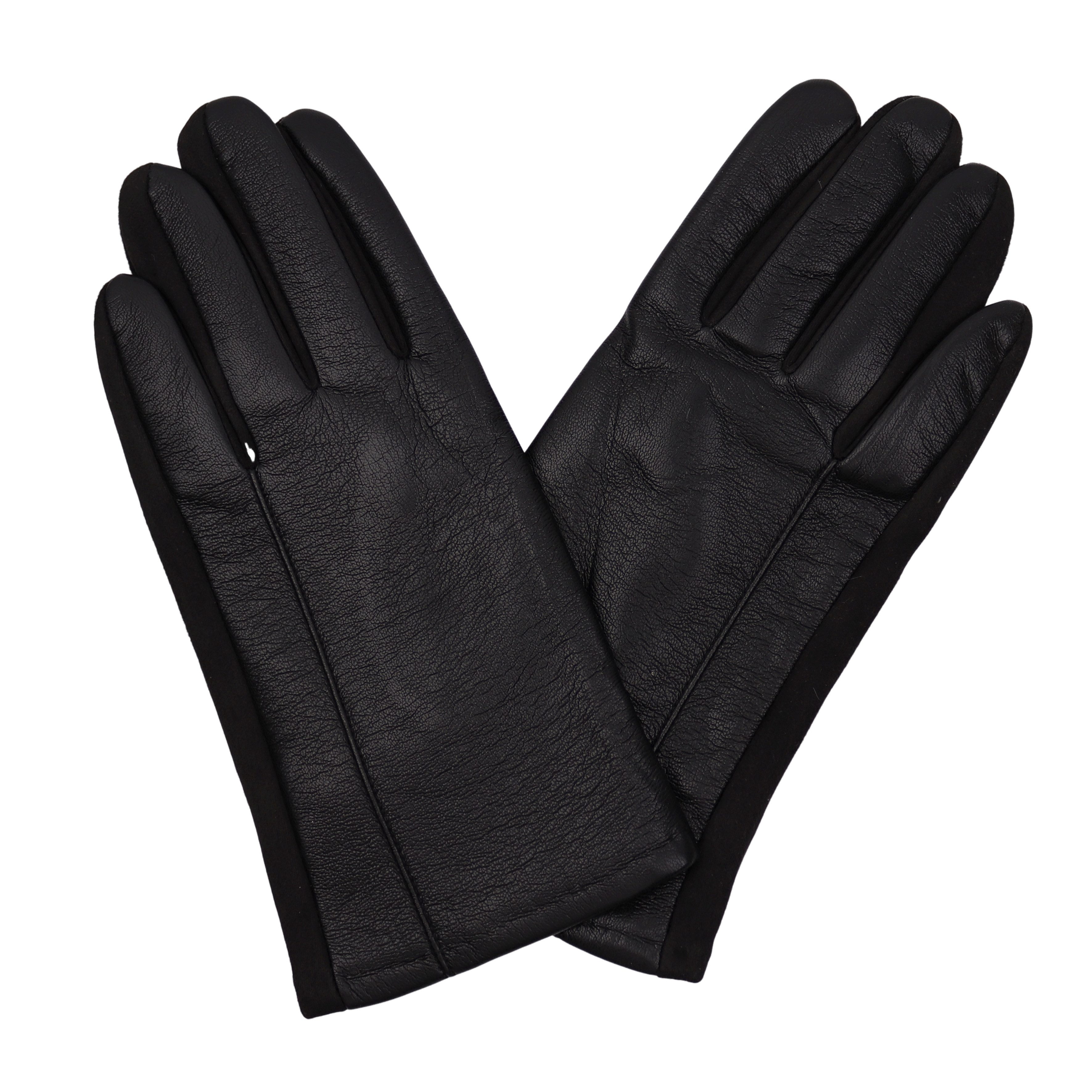 MIRROSI PU-Handschuhe Herren Hochwertiges Kunstleder, warm gefüttert (Einheitsgröße) Perfekt für Herbst, Winter & Geschenke