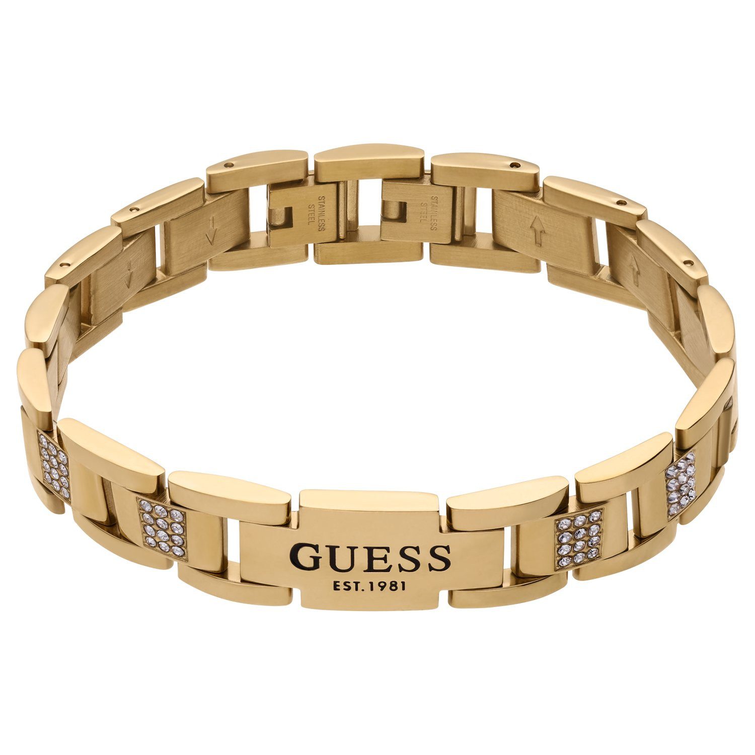 Guess Armband Armband - Stahl - Gold - Zirkonia - Herren