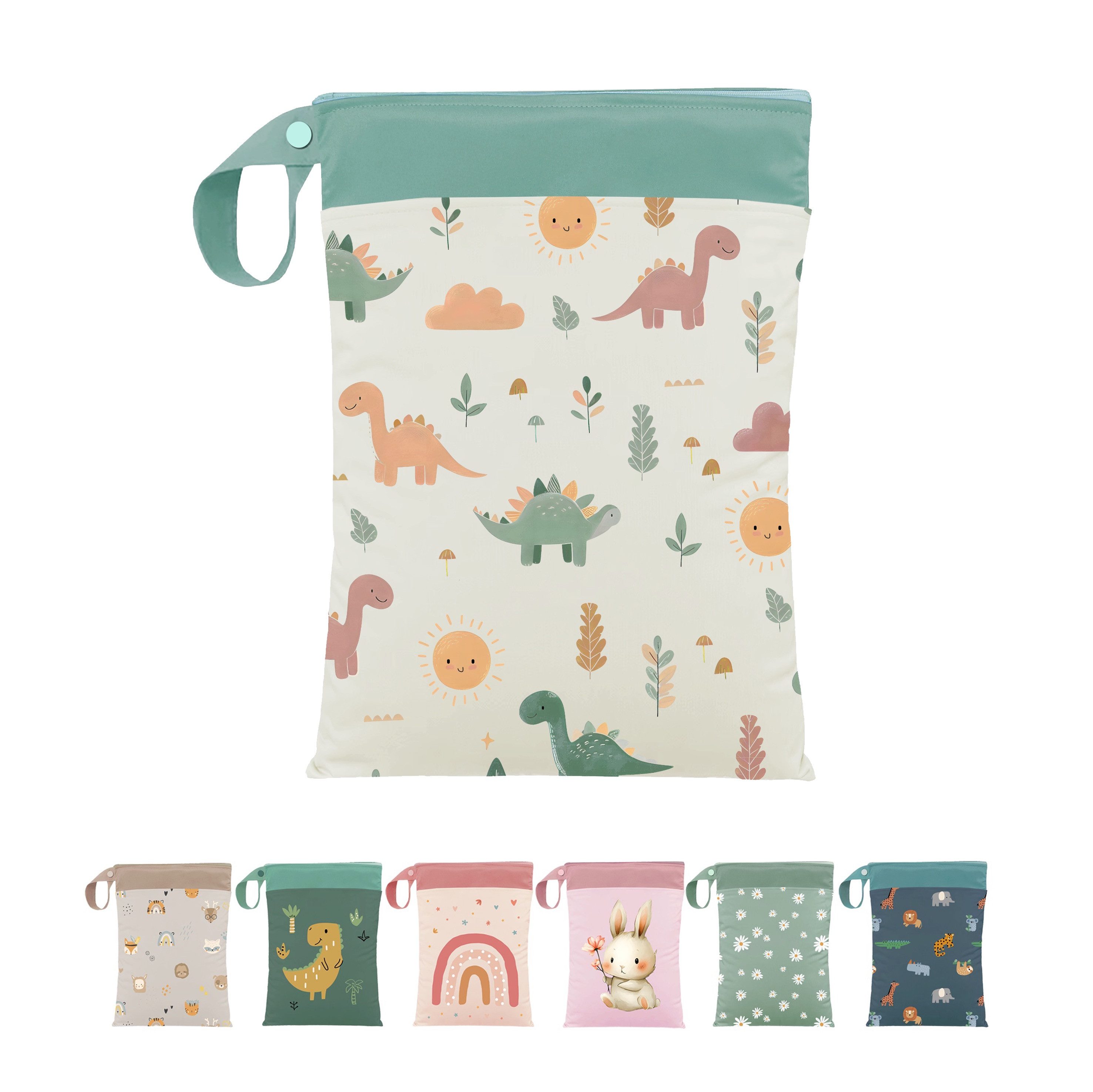 Artee Wickeltasche Nasstasche für Wechselwäsche Kita, Kindergarten, Strand, 1 Stück