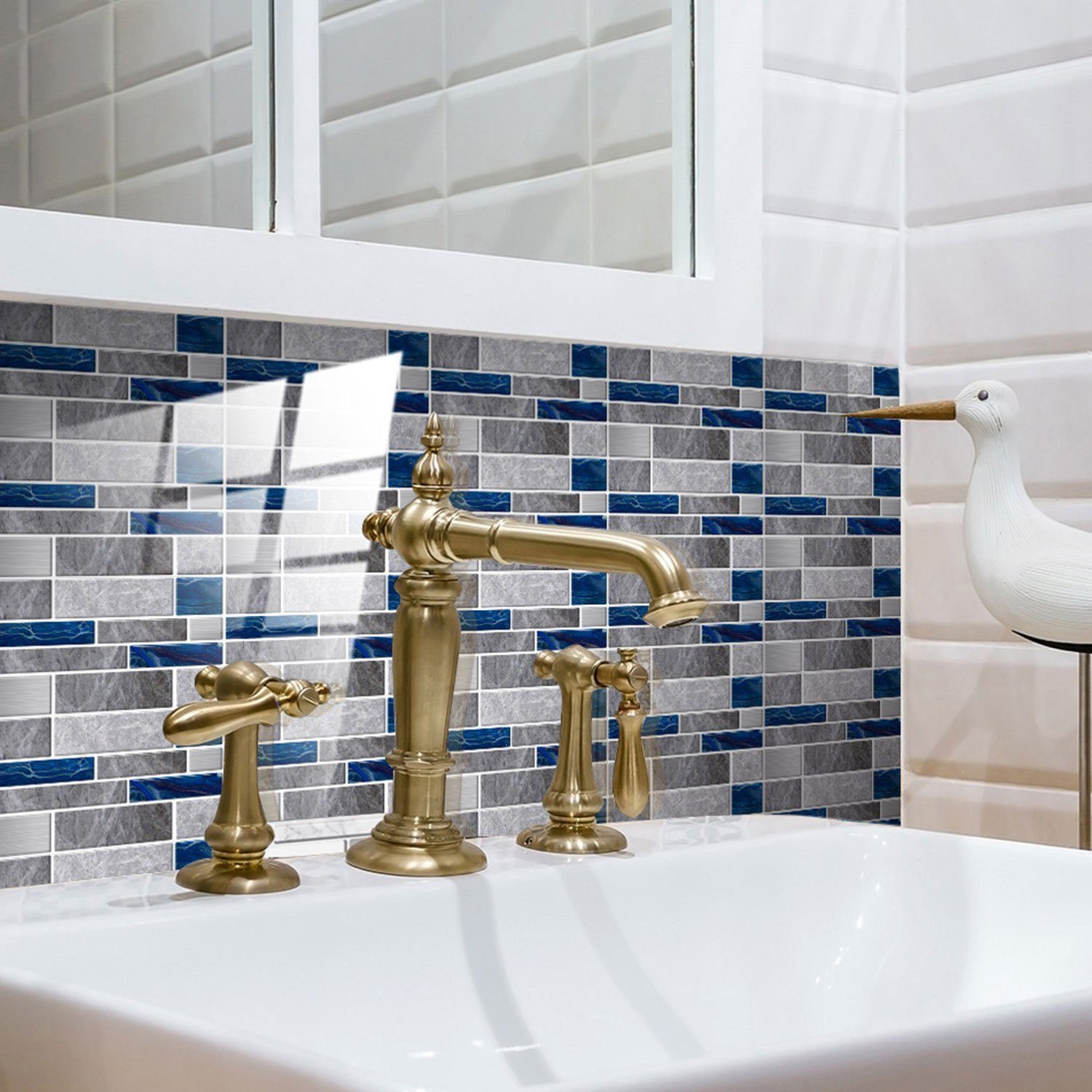 BYSURE Fliesenaufkleber (24 St), Selbstklebende Fliesenaufkleber günstig online kaufen