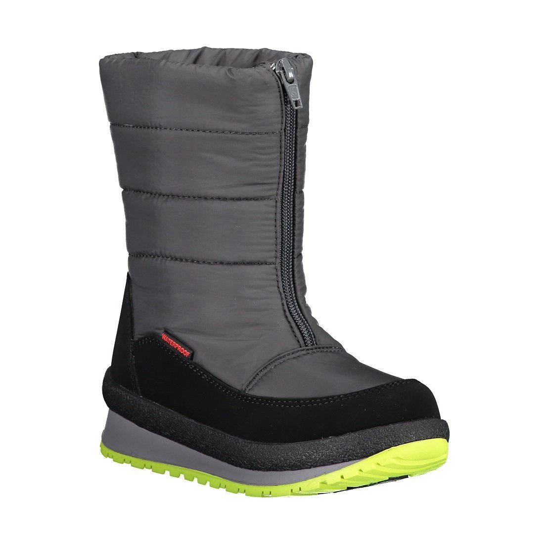 Rae Schneeboot (Frontreissverschluss, wasserdicht) grau Kinder Winterstiefel