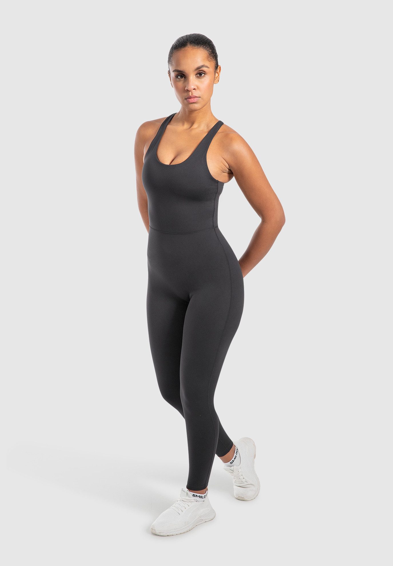 Smilodox Jumpsuit Ilva, ärmelloser Einteiler lang, Overall mit Shaped Fit a günstig online kaufen