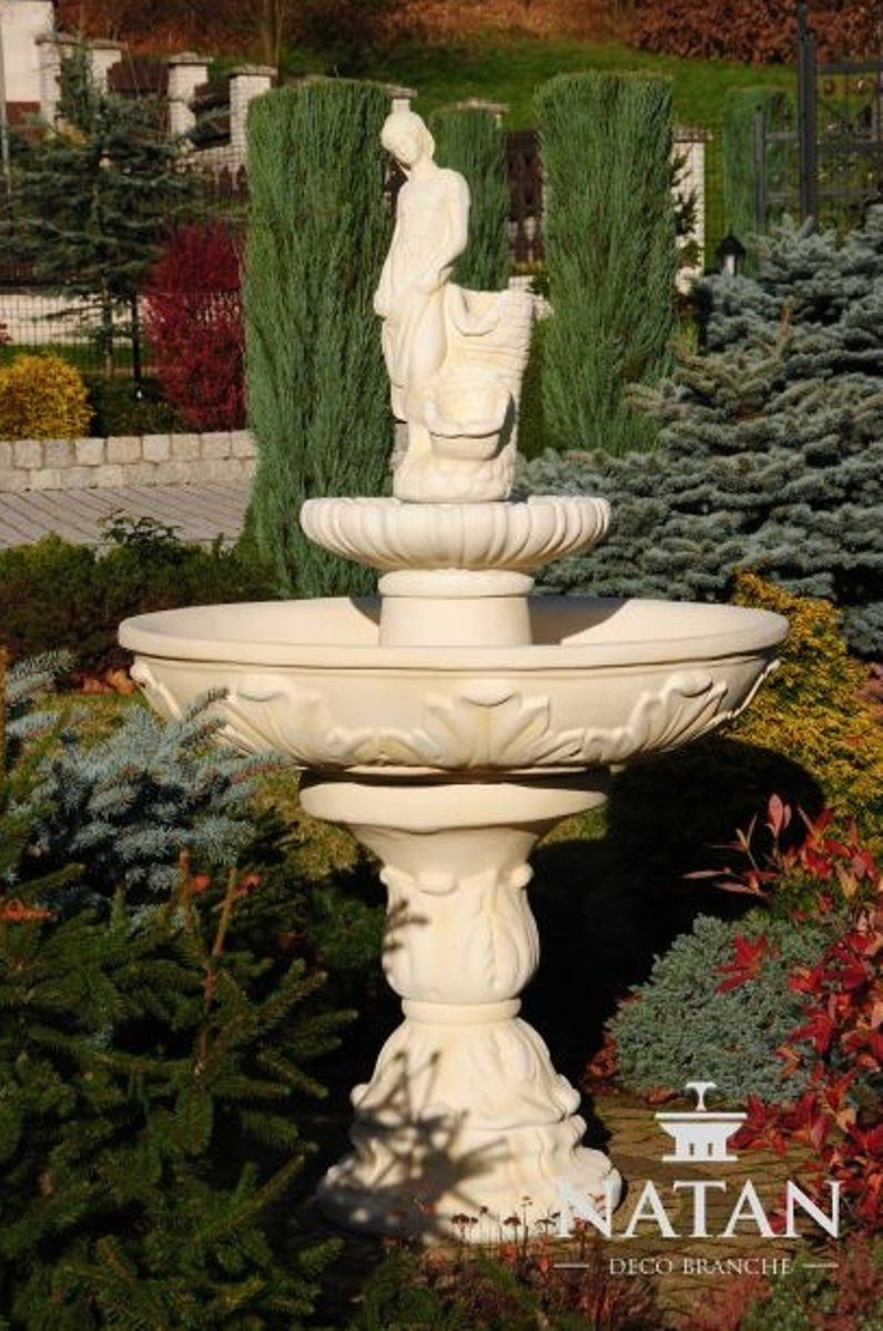 JVmoebel Skulptur Zierbrunnen Springbrunnen Brunnen Garten Fontaine