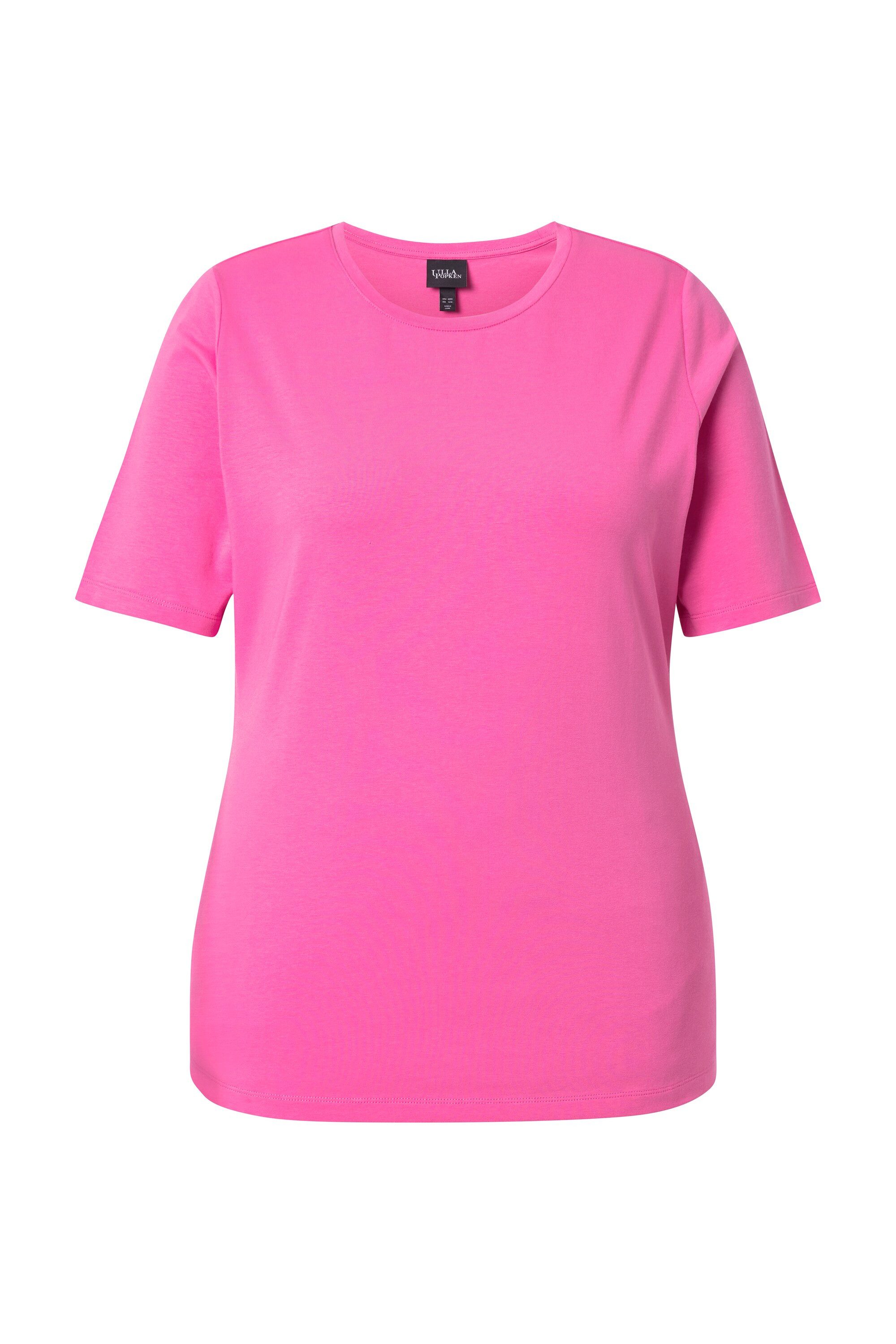 Ulla Popken T-Shirt T-Shirt Slim Rundhalsausschnitt Halbarm günstig online kaufen