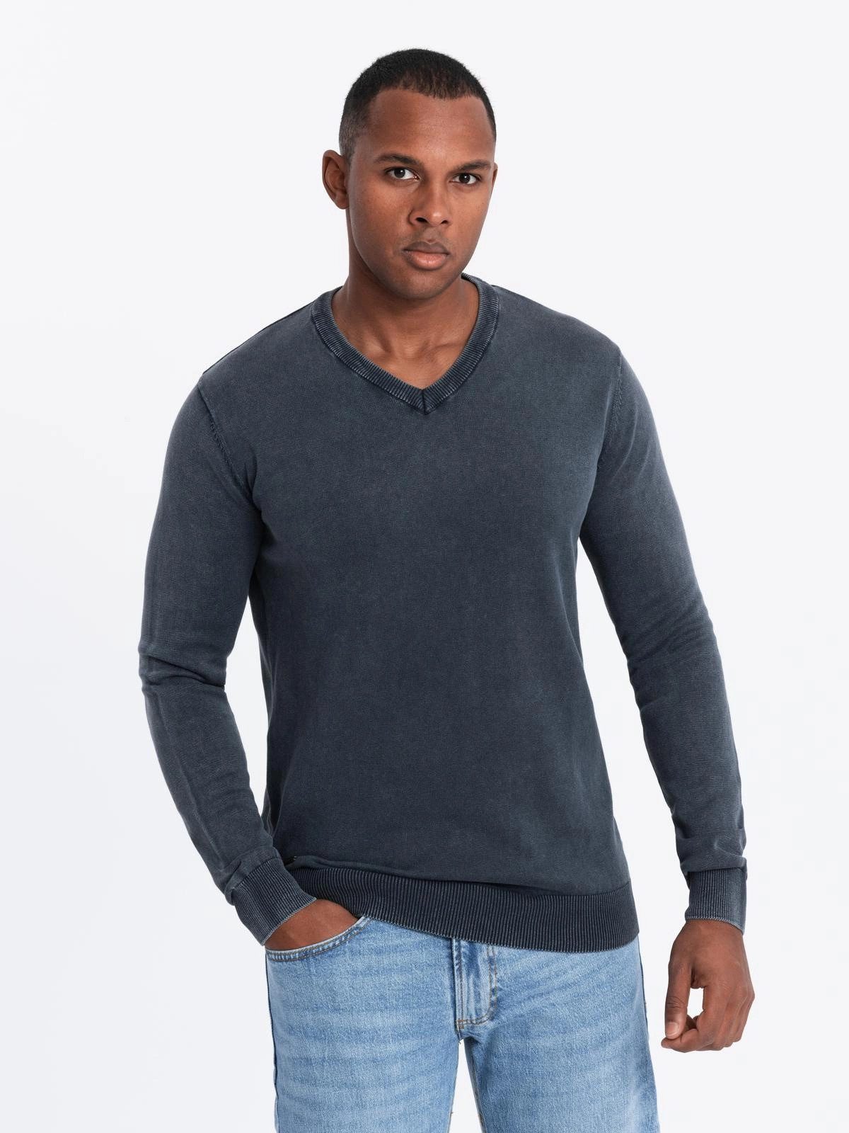 OMBRE V-Ausschnitt-Pullover Pullover für Männer mit günstig online kaufen
