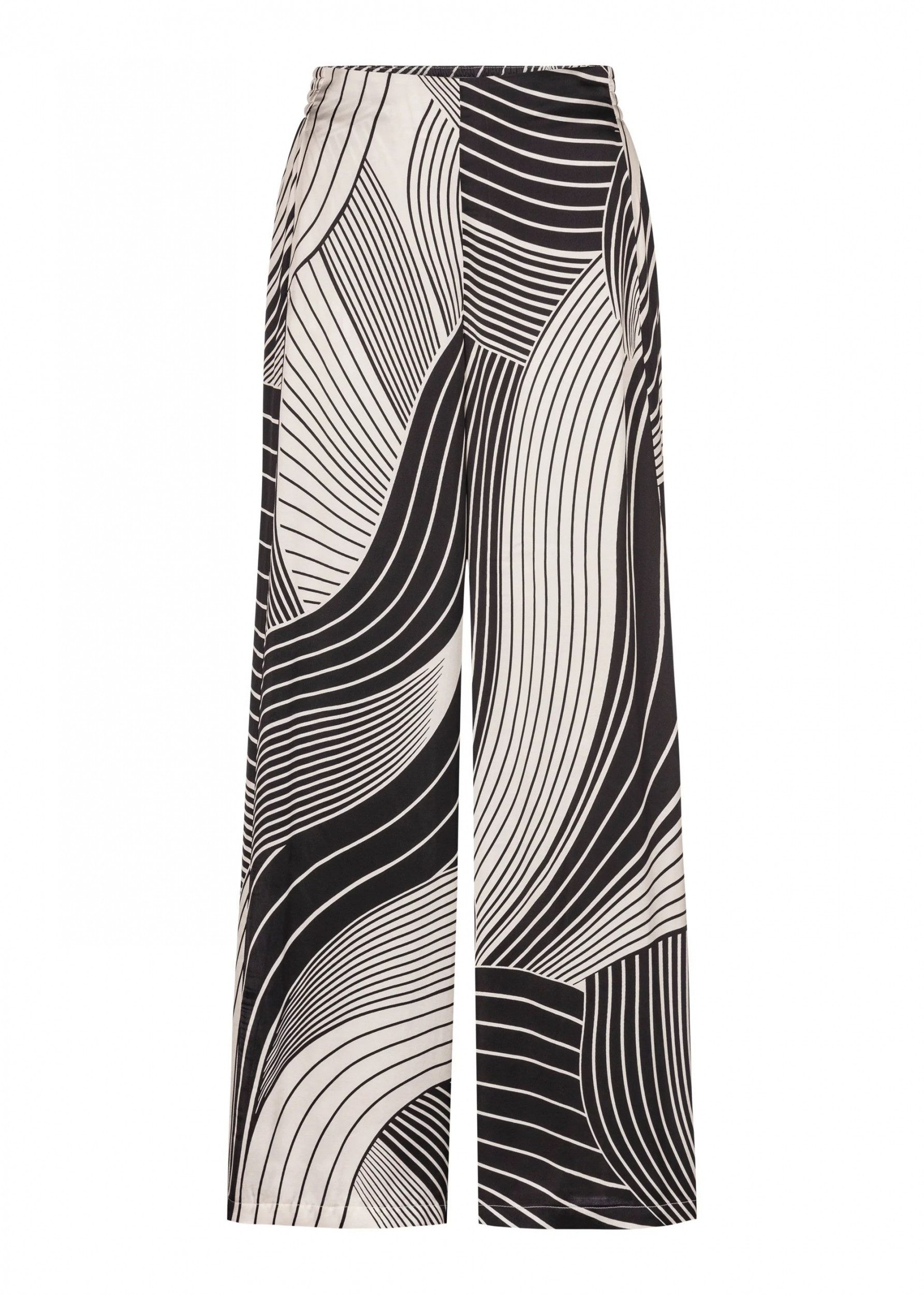 Stehmann Stoffhose - weite Stoffhose in abstraktem Muster