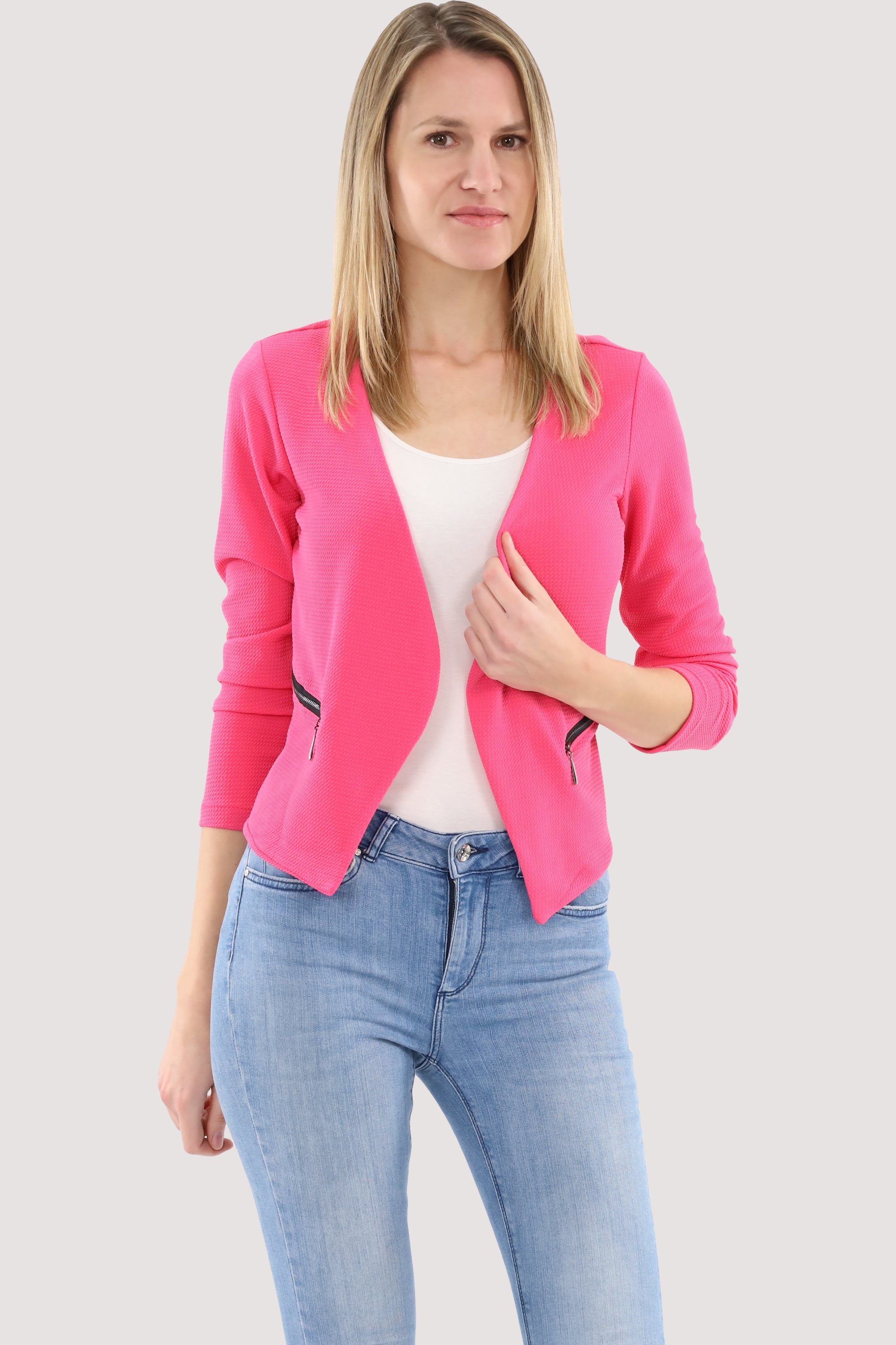 fashion more than Basic-Look malito 6040 im pink Jackenblazer Sweatblazer