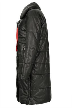 Jilani Lederjacke Sorel Jilani - Damen Ledermantel Echtleder Steppmantel Lammnappa schwarz