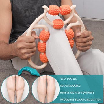 Belle Vous Dekoobjekt BELLE VOUS Beinmuskel Massagegerät - Tiefengewebe Massage Roller mit 9