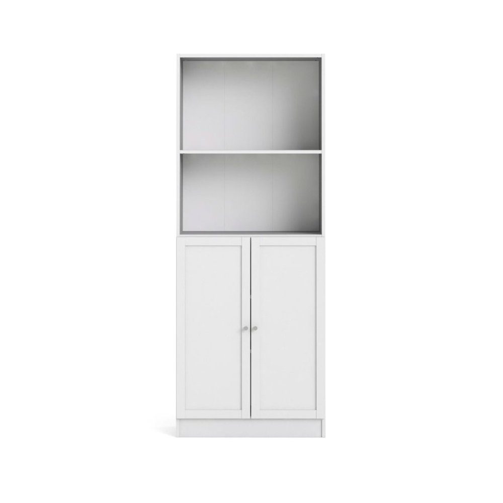 ebuy24 Türen Base weiss. Ablage Regal 2 und Regal 1