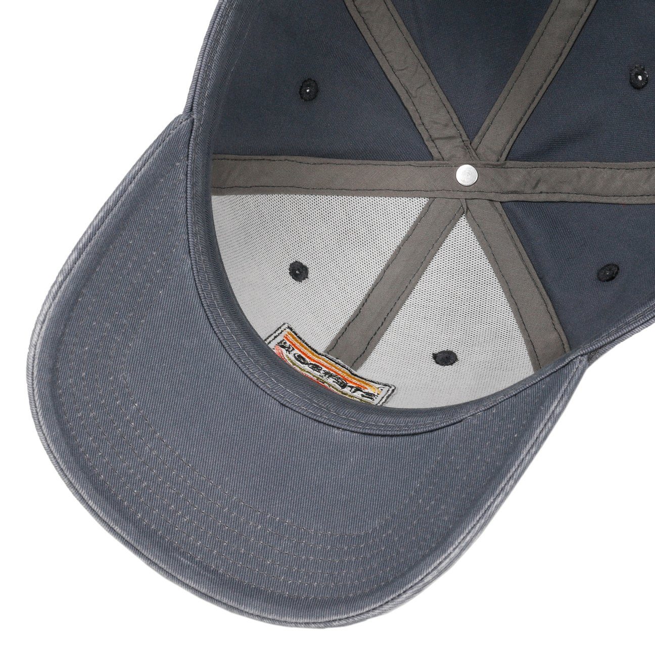 Baseball Stetson Cap (1-St) grau Metallschnalle Basecap