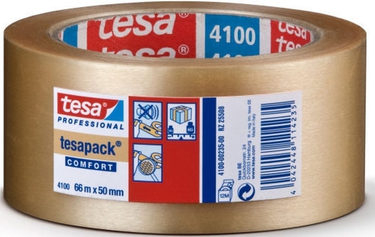 Paket-Klebeband Packband tesapack 66mx50mm PVC transparent