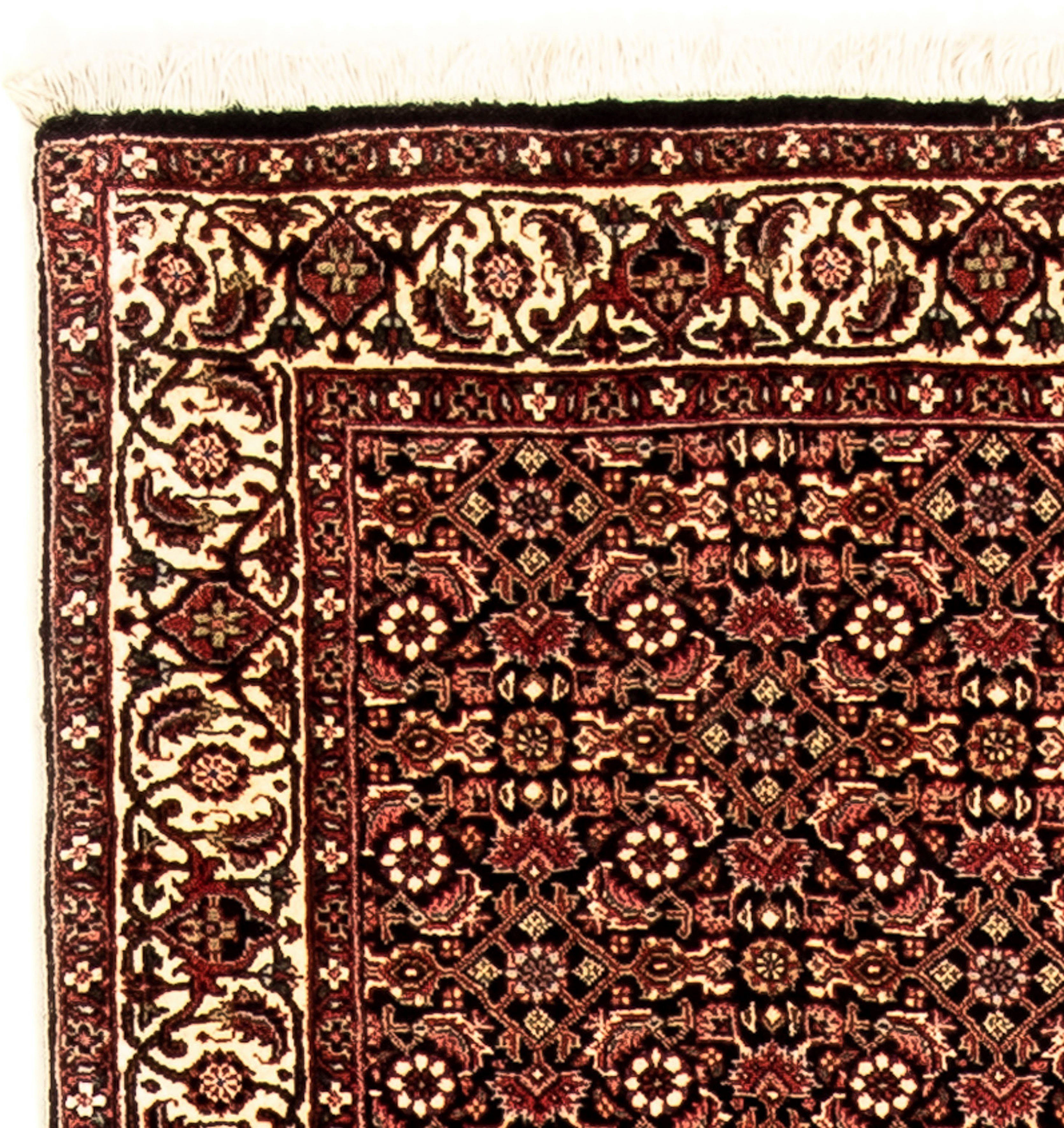 Orientteppich Perser morgenland, Handgeknüpft, - - Höhe: mit Zertifikat mm, cm Bidjar rechteckig, 83 Wohnzimmer, Einzelstück mehrfarbig, 15 297 x 