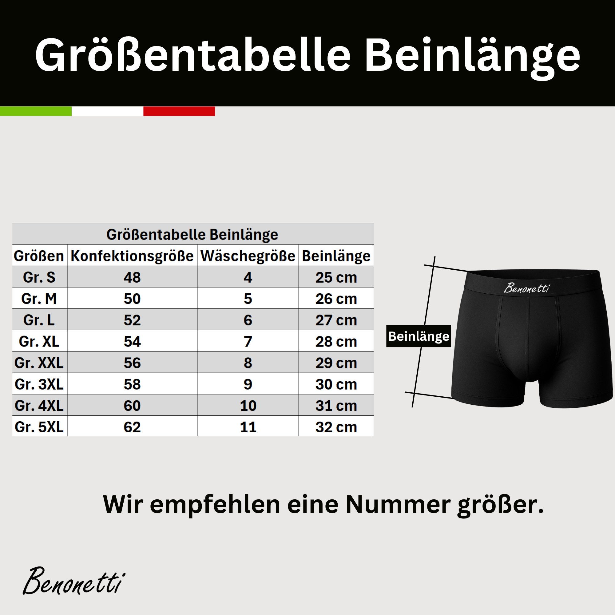 Benonetti Boxershorts weich, langlebig & atmungsaktiv, kein Aufrollen (3 Paar, 3-St., Packung, 3er-Pack) Mit Komfortbund und Logo, ohne kratzenden Zettel