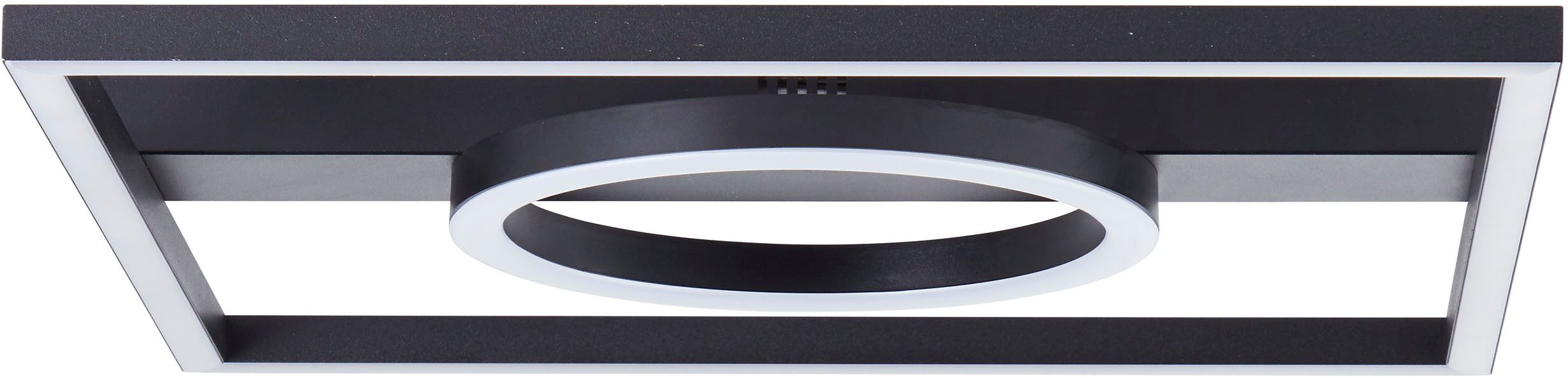 BreLight LED Deckenleuchte Maureen, LED fest integriert, Warmweiß, 40 x 40 cm, 2700 lm, 3000 K warmweiß, Metall, schwarz