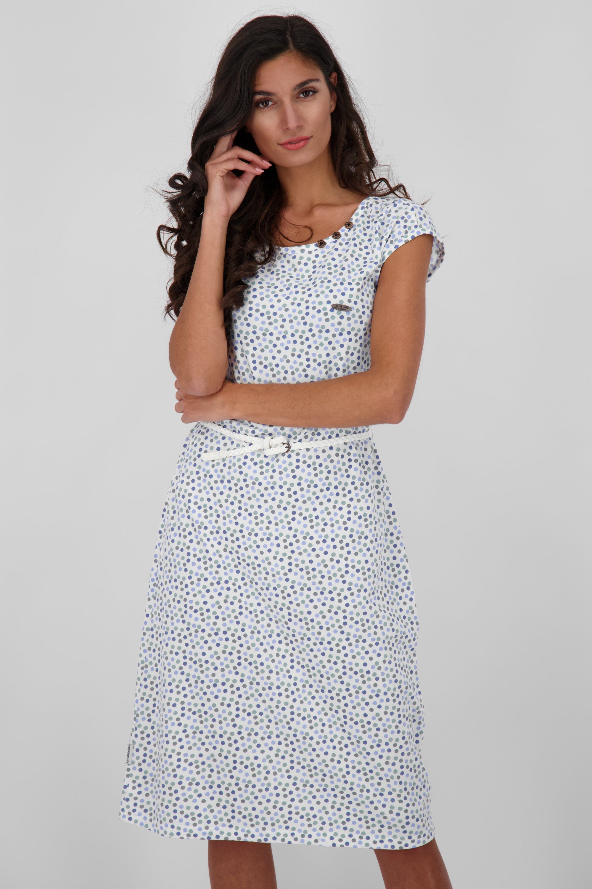 Alife & Kickin Jerseykleid MelliAK Dress Damen Sommerkleid, Kleid white | Jerseykleider