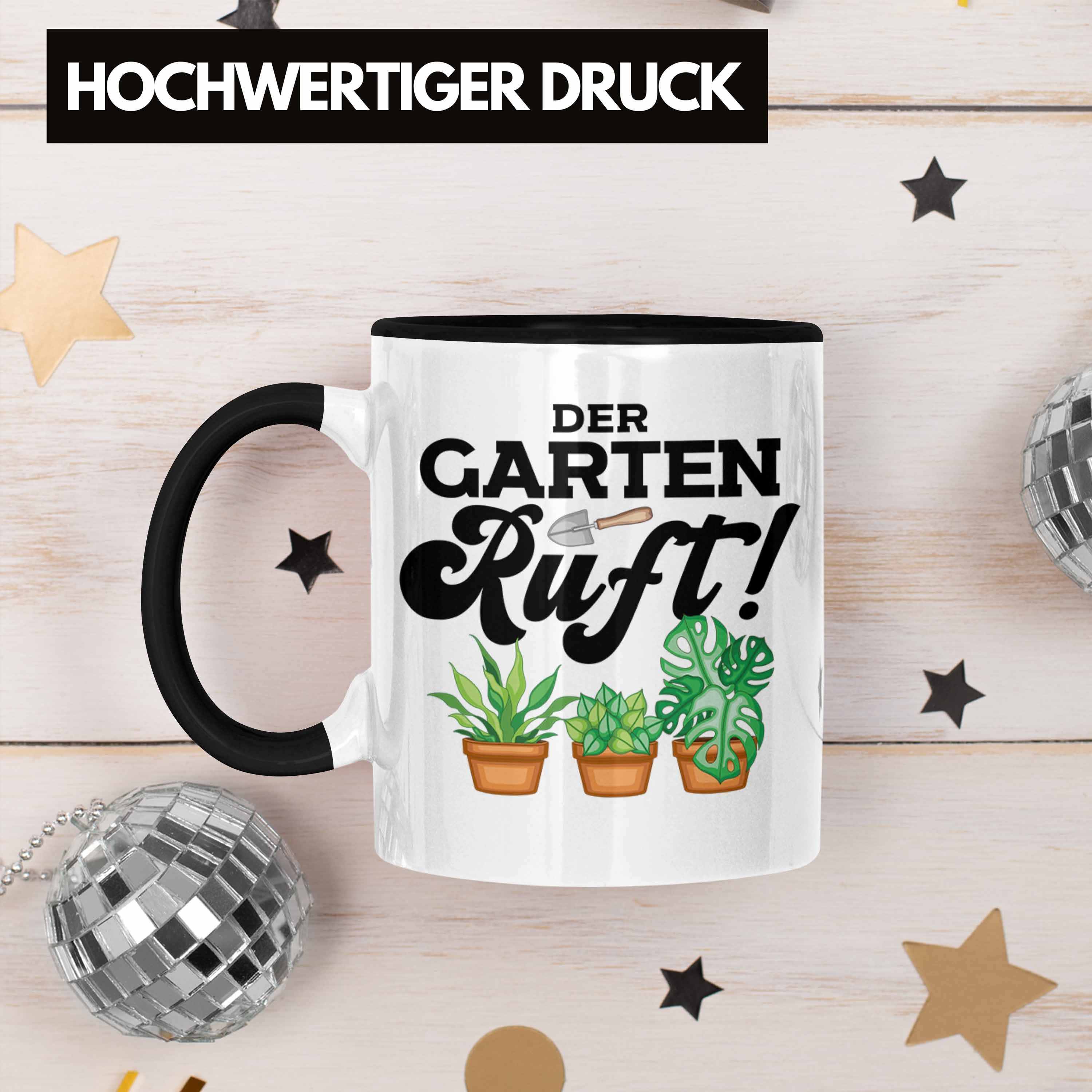 Der Ruft Schwarz Oma Trendation Geschenk - Grarten Opa Geschenk Trendation Tasse Gärtner Hobbygärtner Landschaftsgärtner Kaffeetasse Tasse