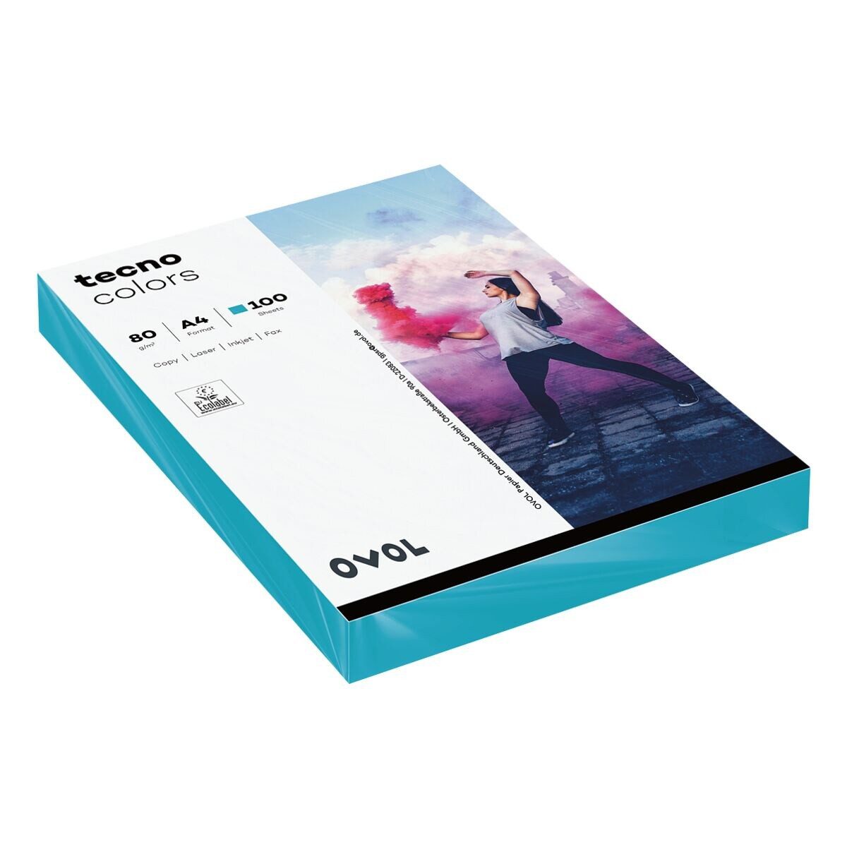Inapa tecno Druckerpapier Rainbow, Intensivfarben, Format DIN A4, 80 g/m², Kleinpack