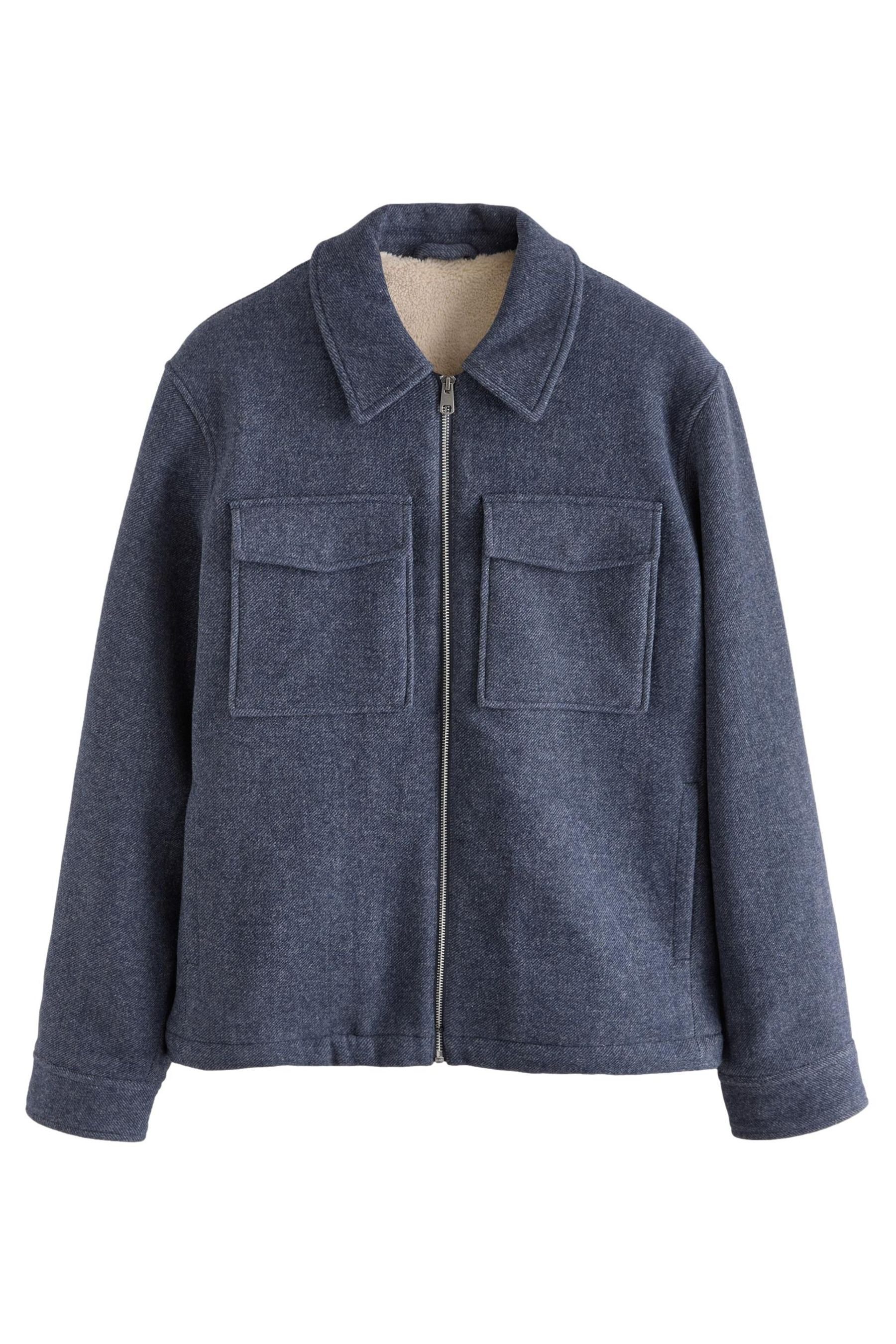 Hemdjacke Hemdjacke mit Reißverschluss hoher Wollanteil