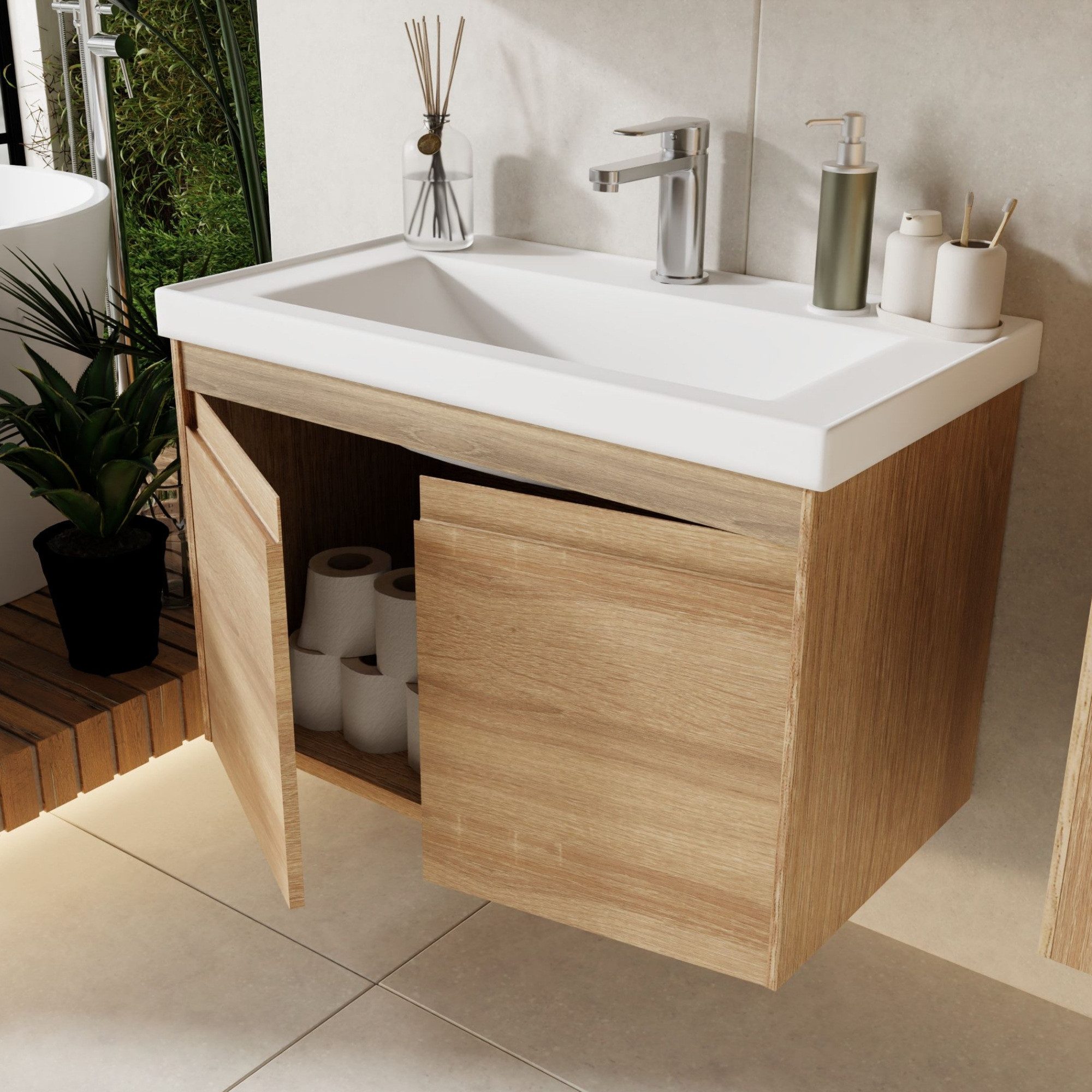 Karen Waschtisch-Set Waschtisch mit Unterschrank City, günstig online kaufen