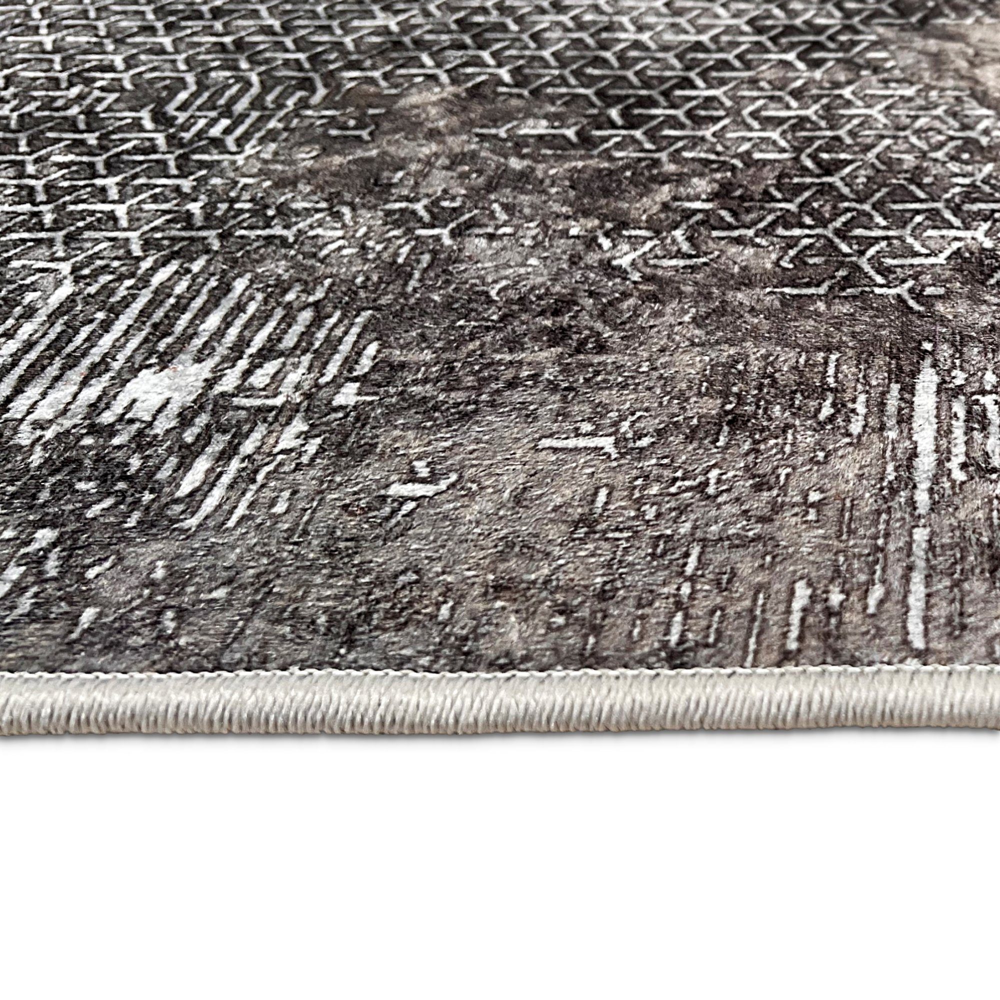 Höhe: Polyester Pergamon, rechteckig, Mozato, mm, 3 Teppich Grey