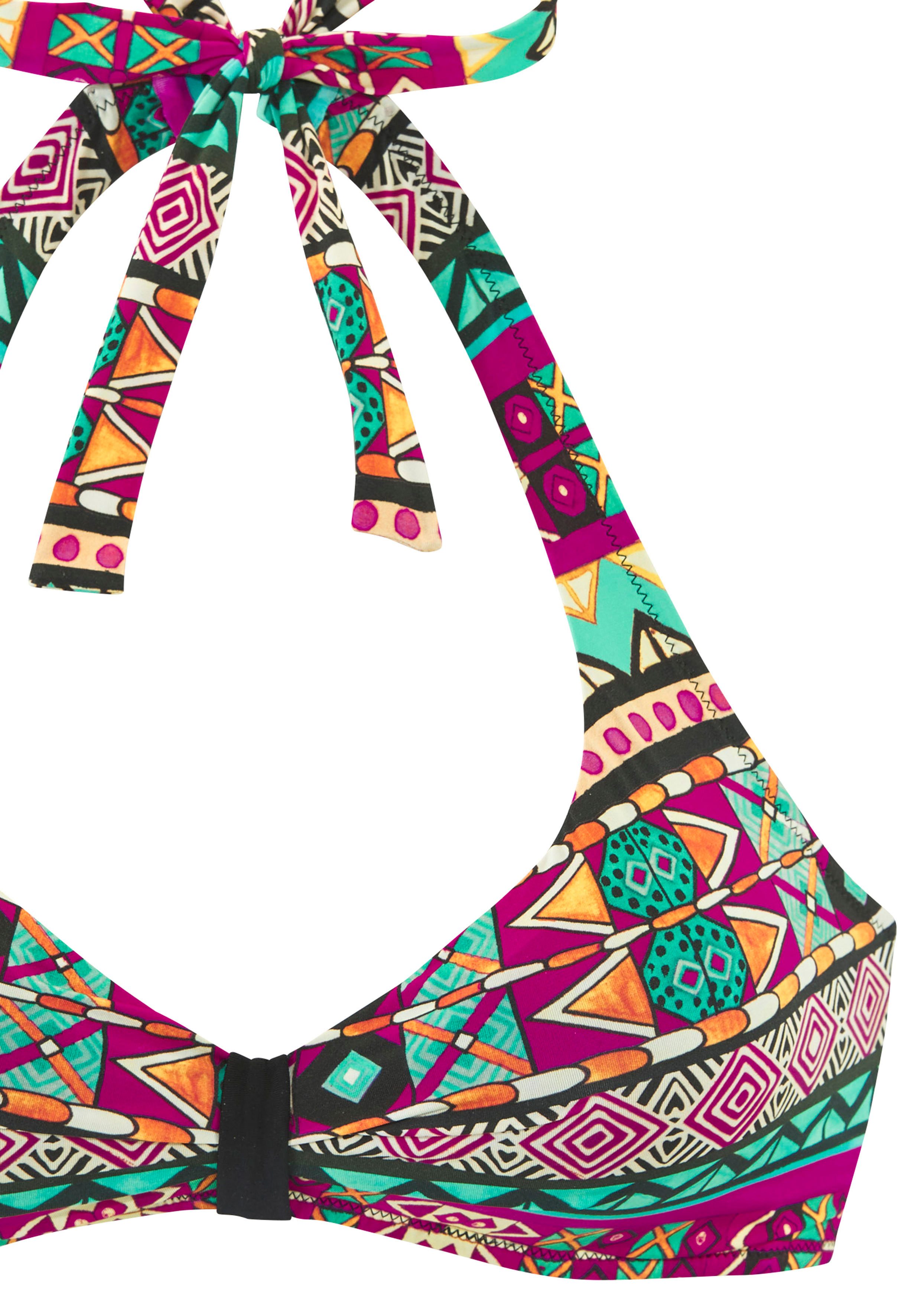 Buffalo Triangel-Bikini mit farbenfrohen Design