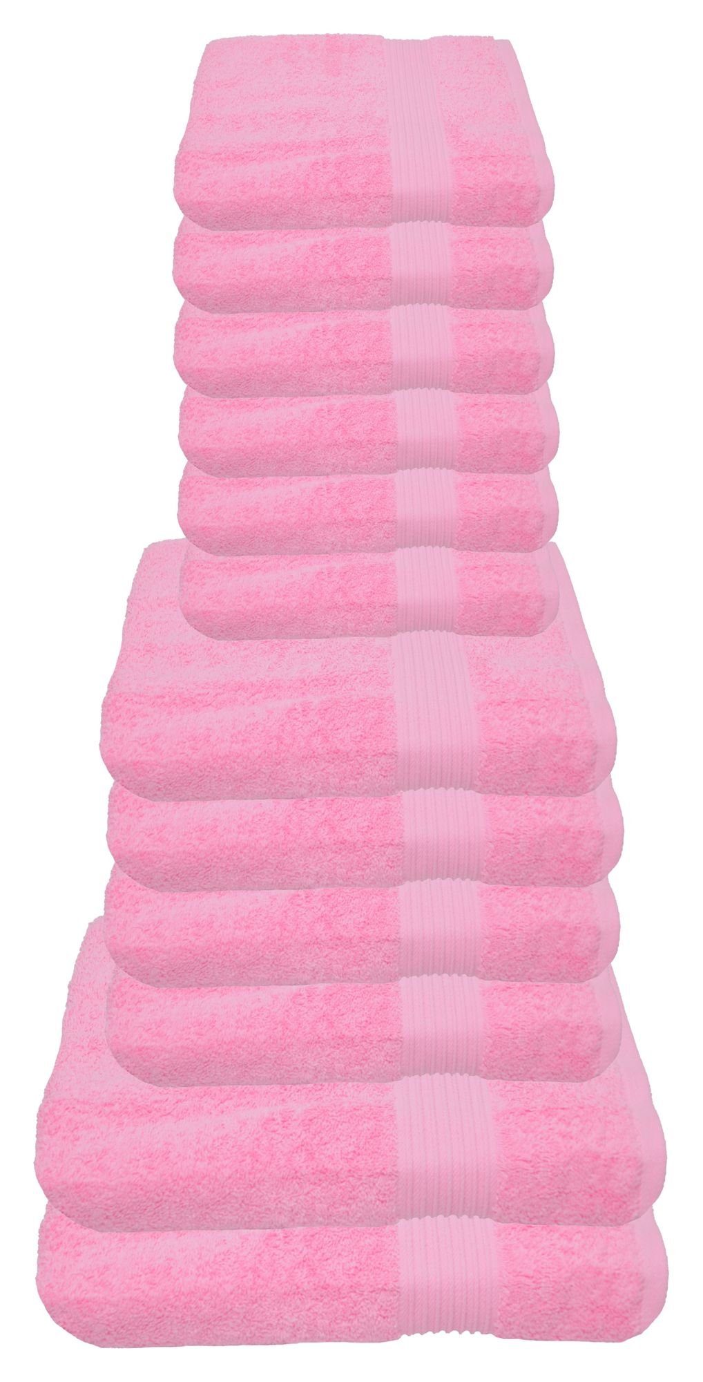 Julie Julsen Handtücher 12-Handtücher-Babyrosa, Baumwolle (12-St) günstig online kaufen