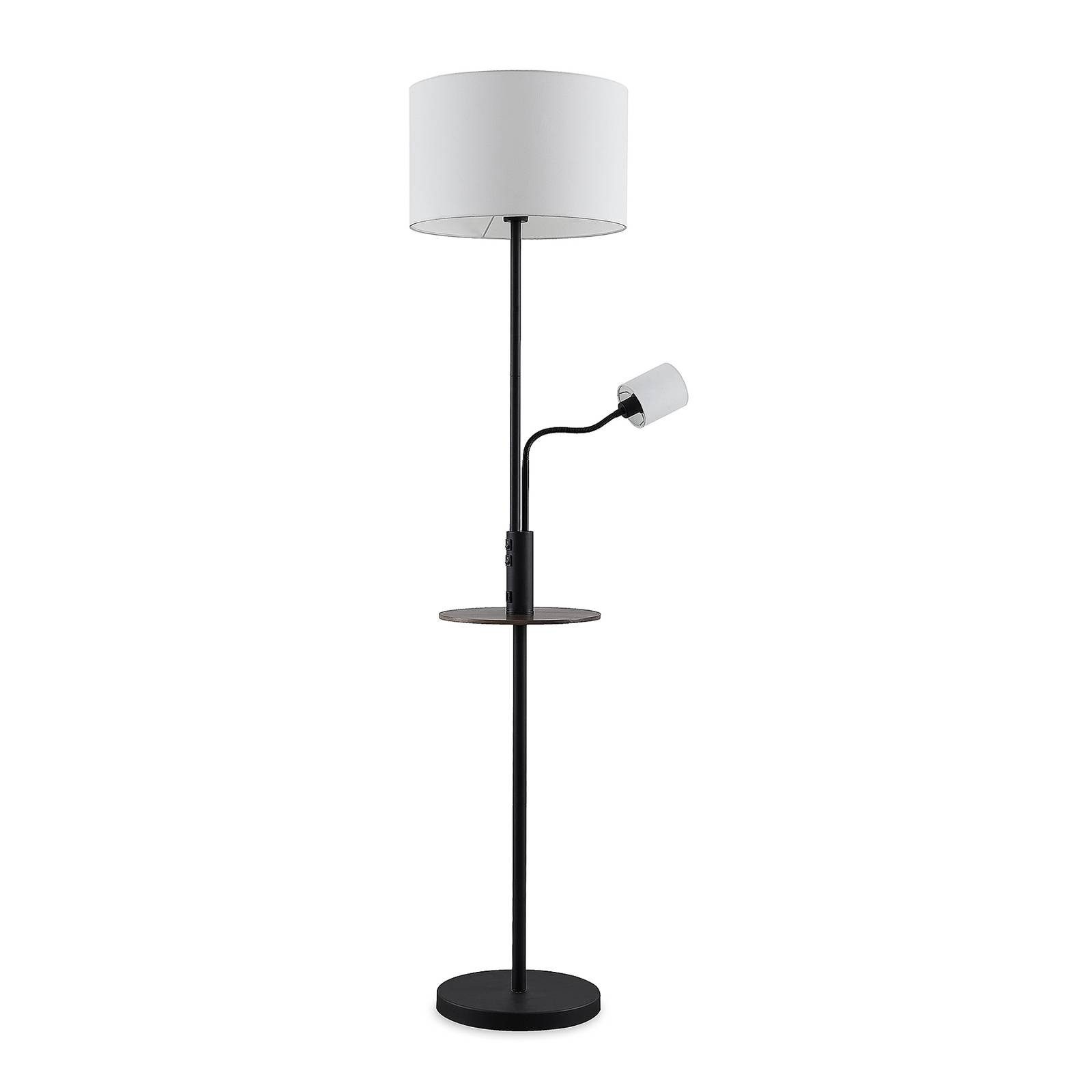 Lindby Stehlampe Aovan, 1 x 15 W LED E27 + 1 x 10 W LED E14