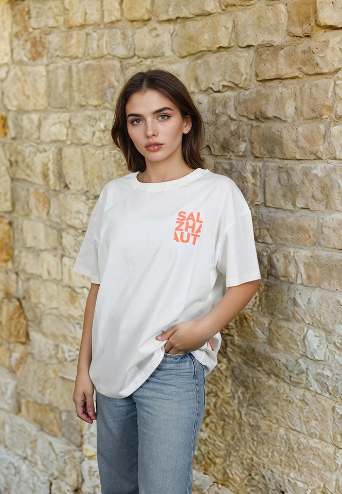 salzhaut T-Shirt WEVEN Damen Relaxed-Fit salzhaut T-Shirt – bequeme Qualität und nordisch klares Design