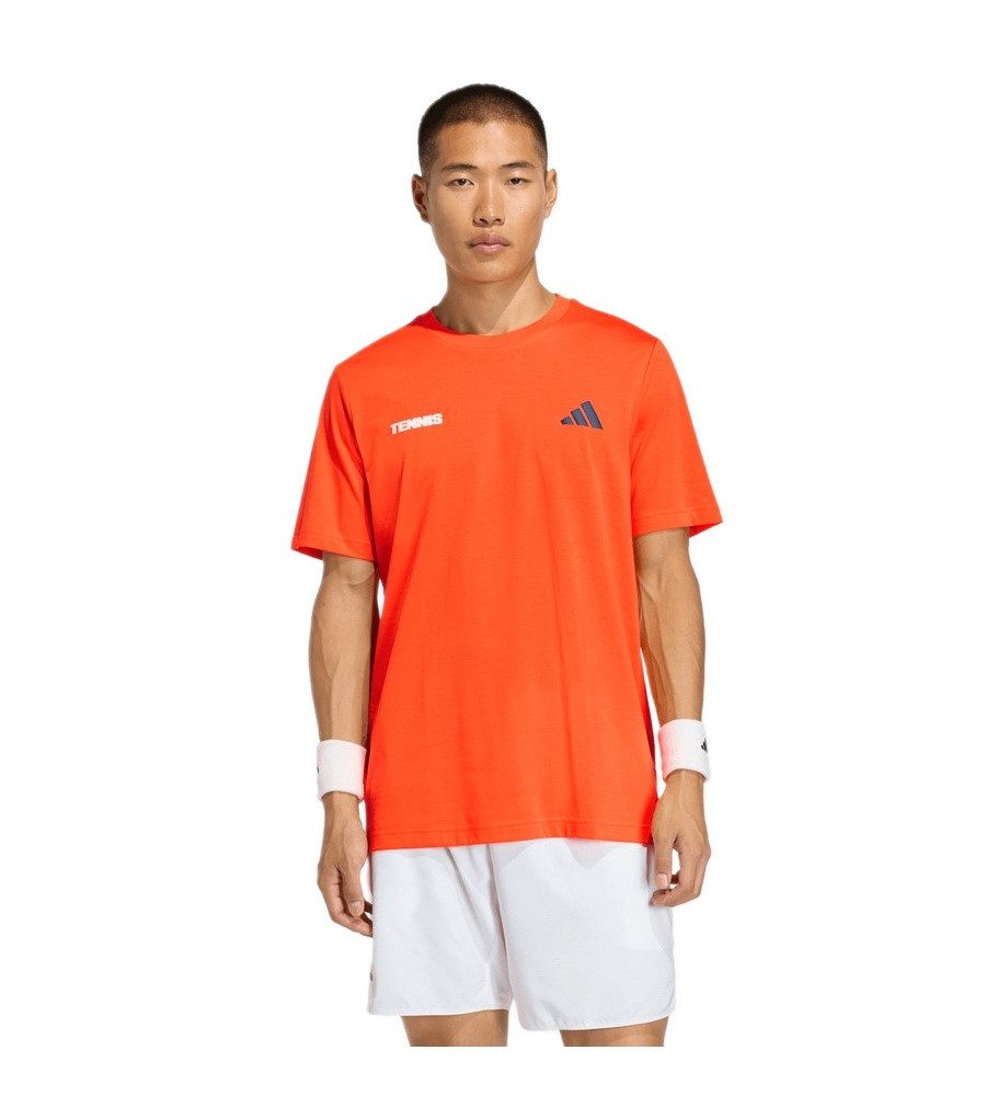 adidas Performance T-Shirt Tennis Hot Egg Graphic (Baumwollmix) orange Herren