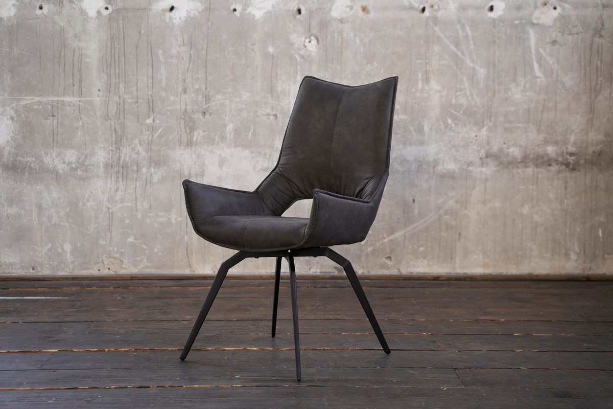 KAWOLA Esszimmerstuhl SIVO, Drehstuhl Stoff verschiedene Farben