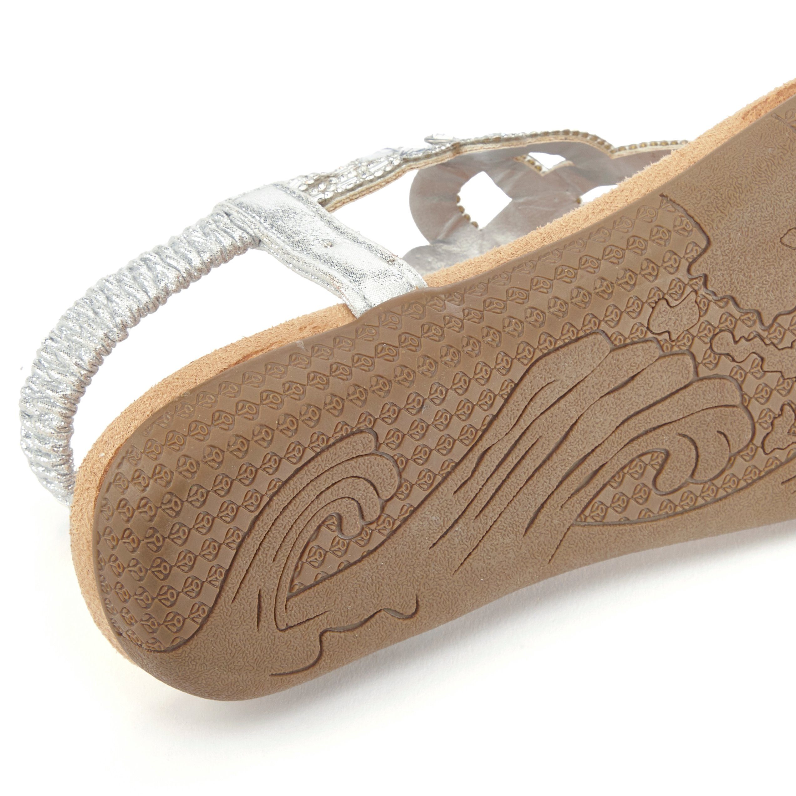 Vivance Sommerschuh, offener Schuh, Sandalette, Sandale mit elastischen Riemen & eleganten Glitzersteinen VEGAN