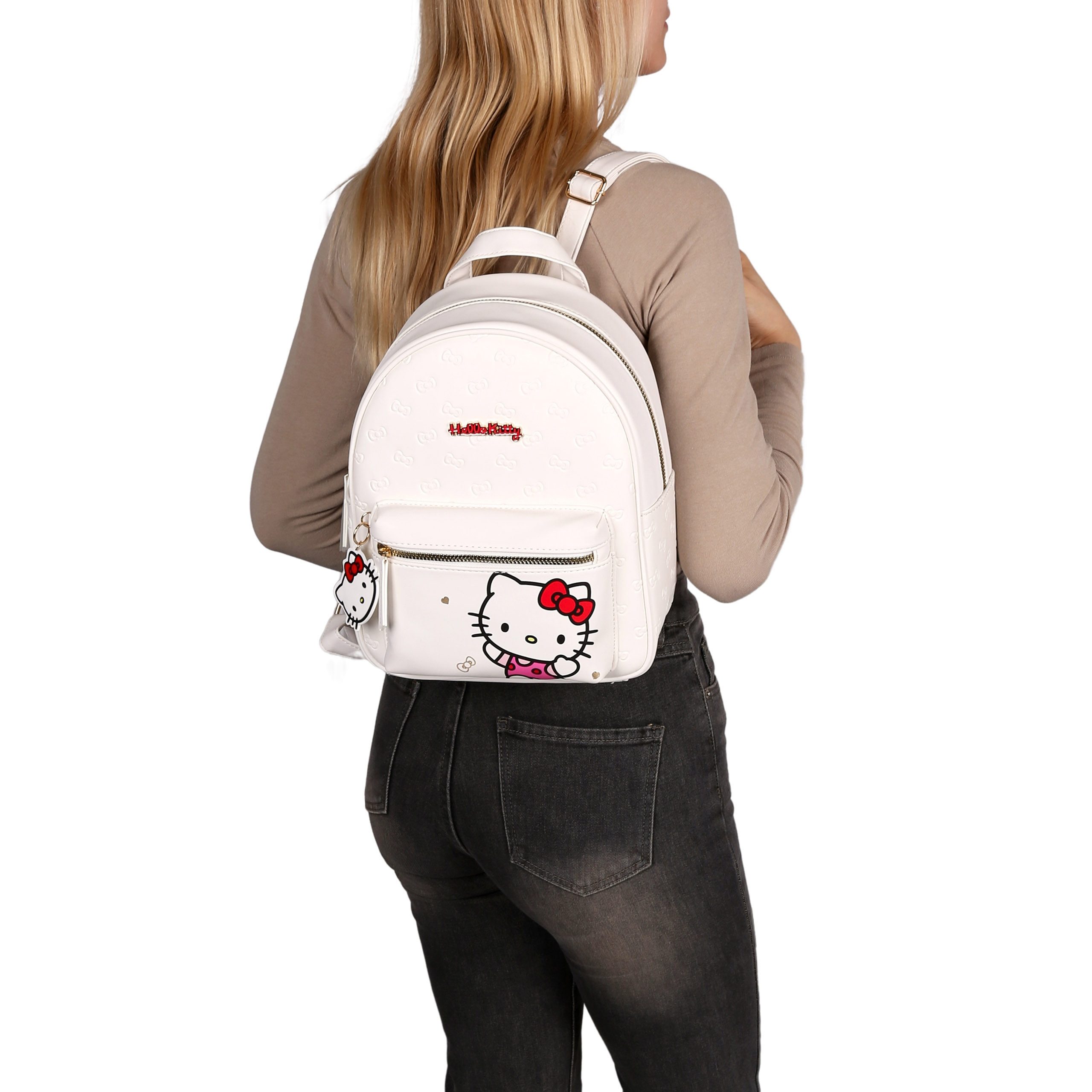 Sarcia.eu Cityrucksack Hello Kitty Weißer Lederrucksack,Damen günstig online kaufen