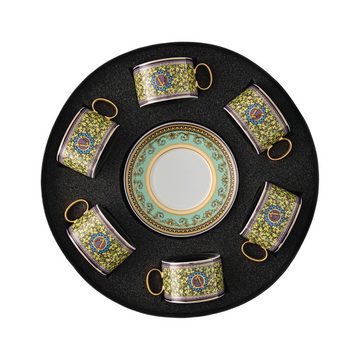 Rosenthal meets Versace Tasse für Tee Barocco Mosaic Set 6 Stück, Porzellan, 6-teilig
