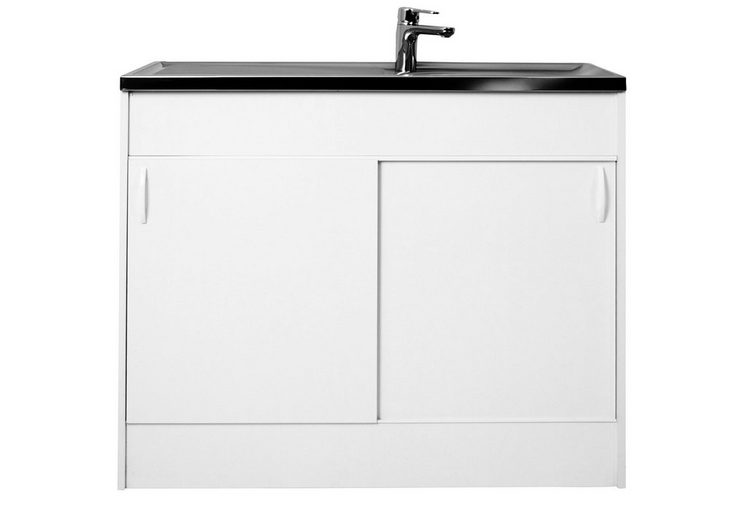 Spülenschrank mit 2 Schiebetüren, B/T/H: 100/60/85 cm online kaufen | OTTO