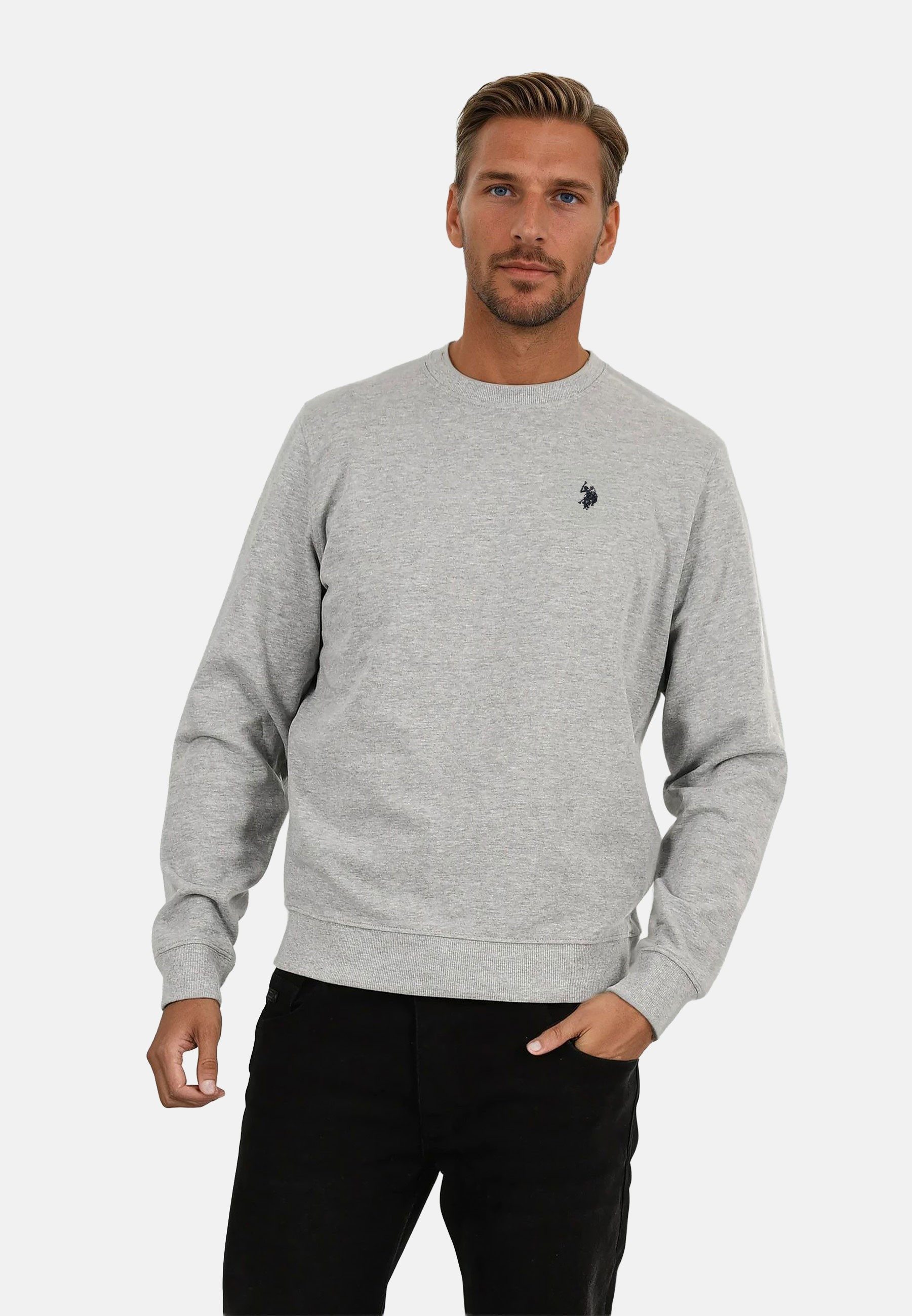 U.S. Polo Assn. Rundhalspullover Pullover USKiaan – Herren Sweatshirt mit R günstig online kaufen