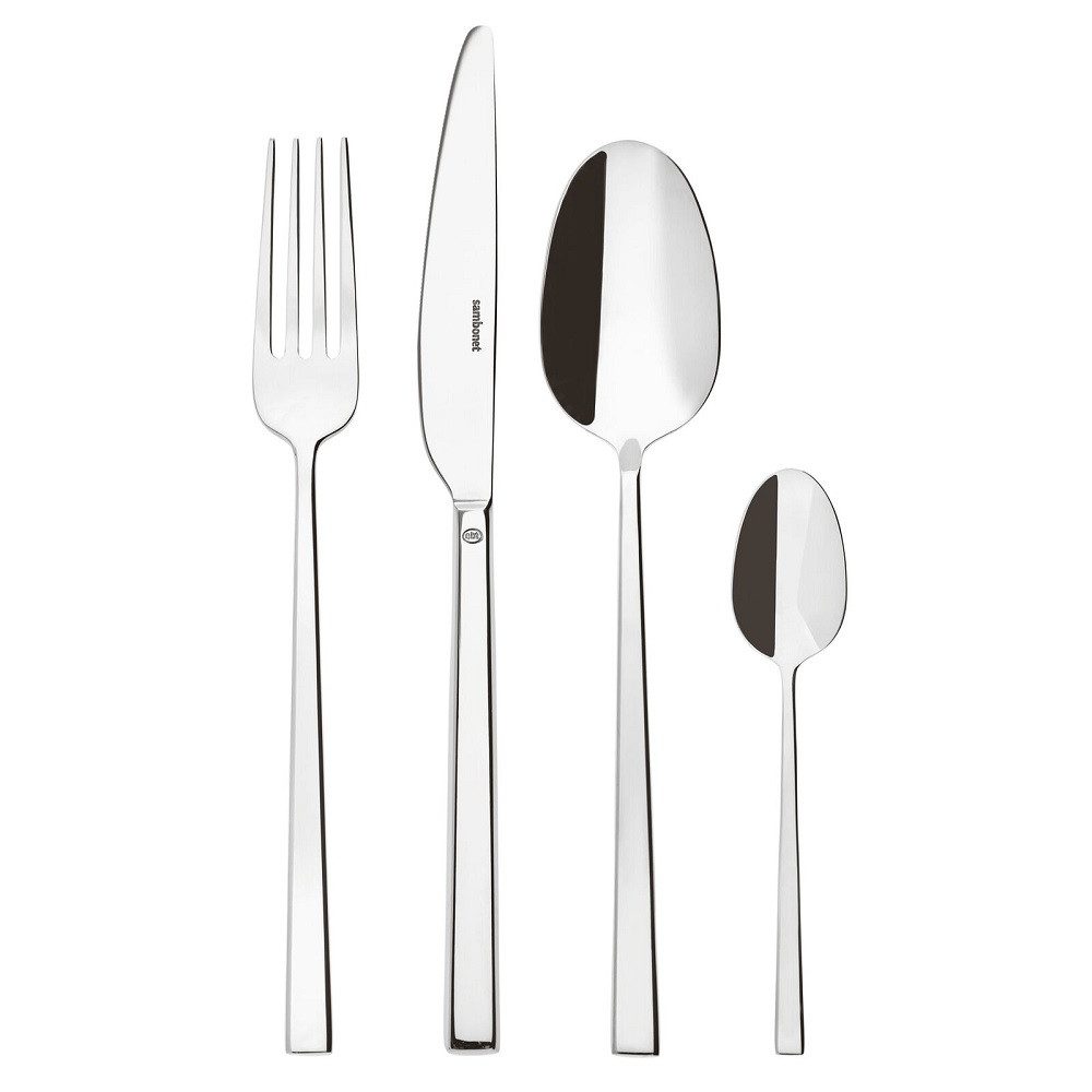 sambonet Besteck-Set Sambonet Rock Mirror Stahl Besteck-Set 24-tlg., 6 Personen, Edelstahl