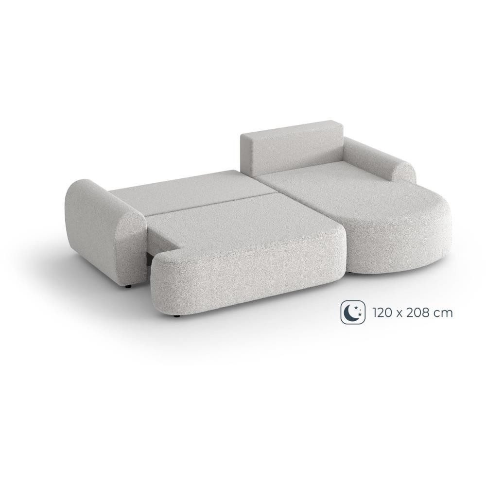 Beautysofa Ecksofa mit Schlaffunktion Olivio, mit Wellenfedern, gepolstertes Ecksofa, im modernen Stil, mit Bettkasten